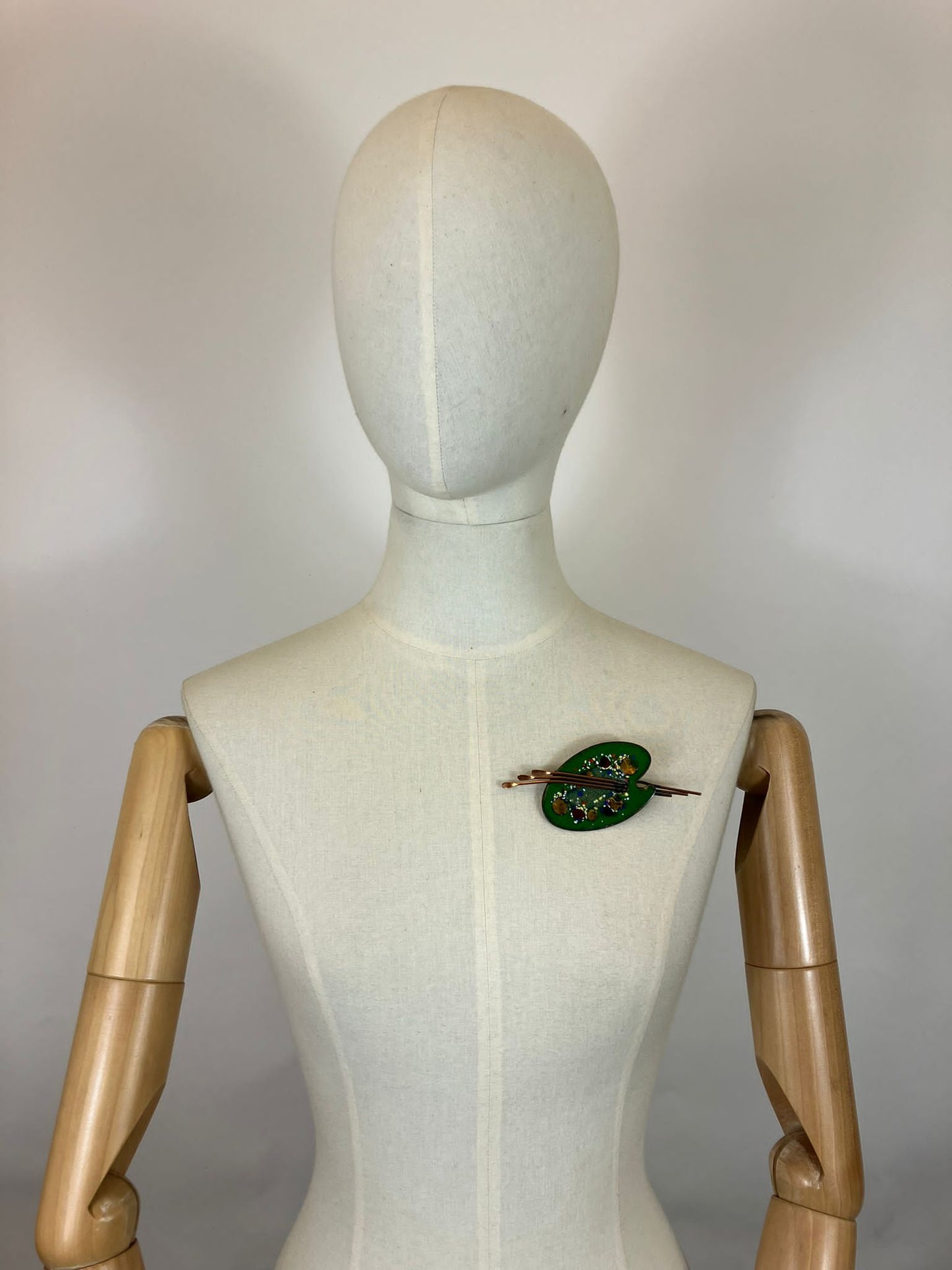 Original 1950’s Matisse Renoir Artist Palette brooh