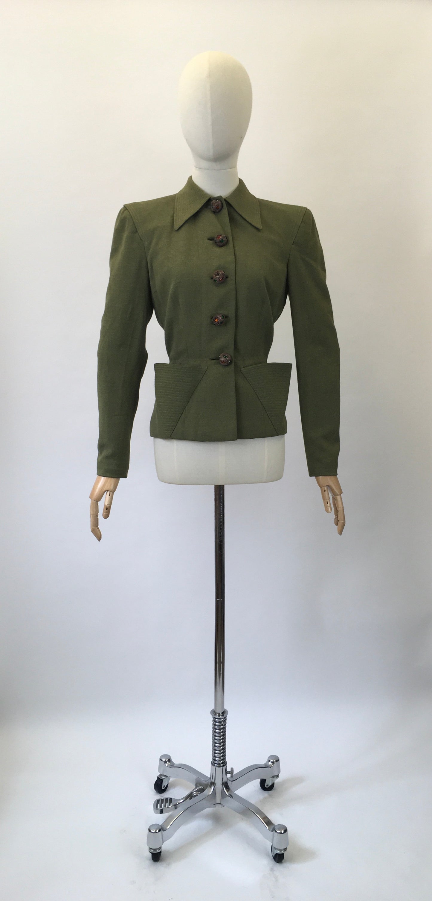 Original 40's Darling Jacket - in Sage Green