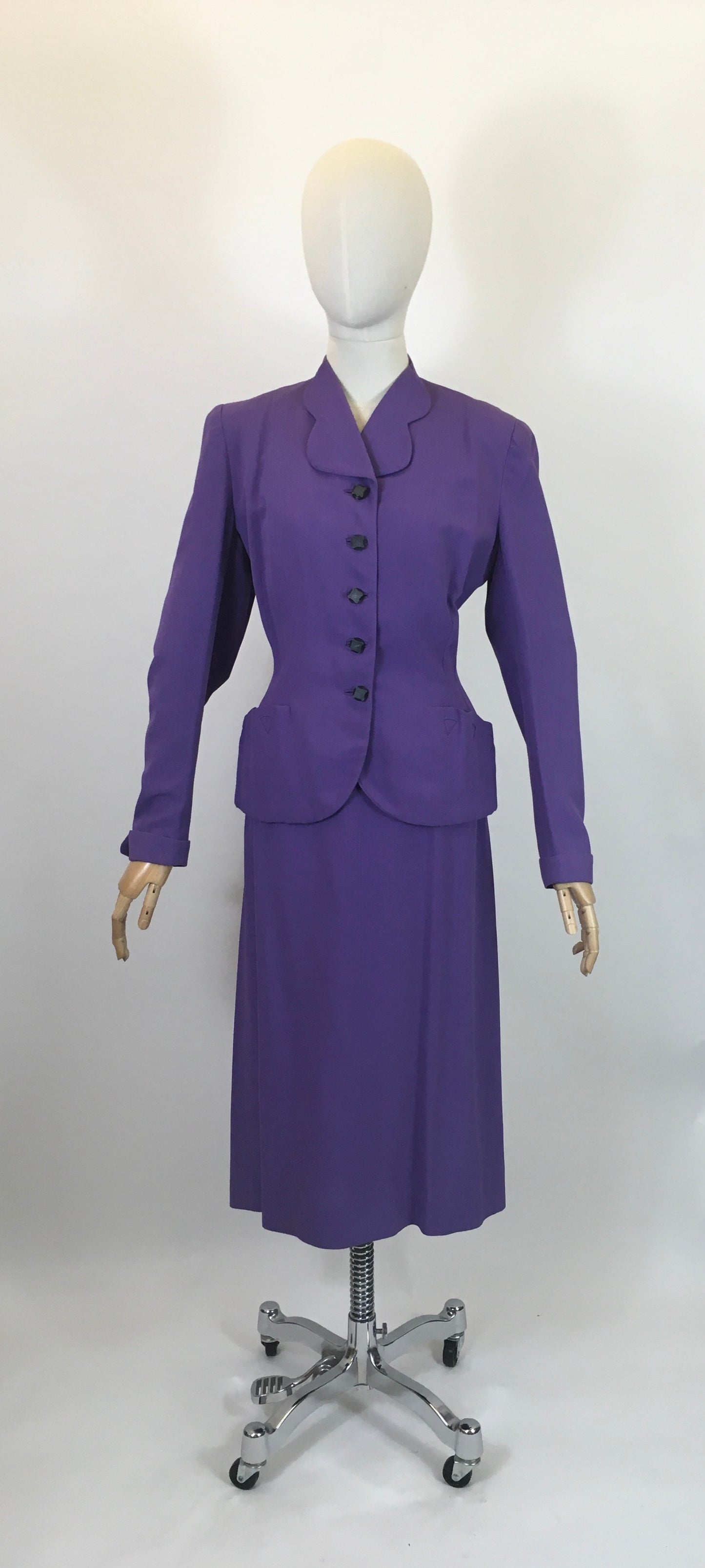 Original Divine 1940’s 2pc suit - Cadbury Purple