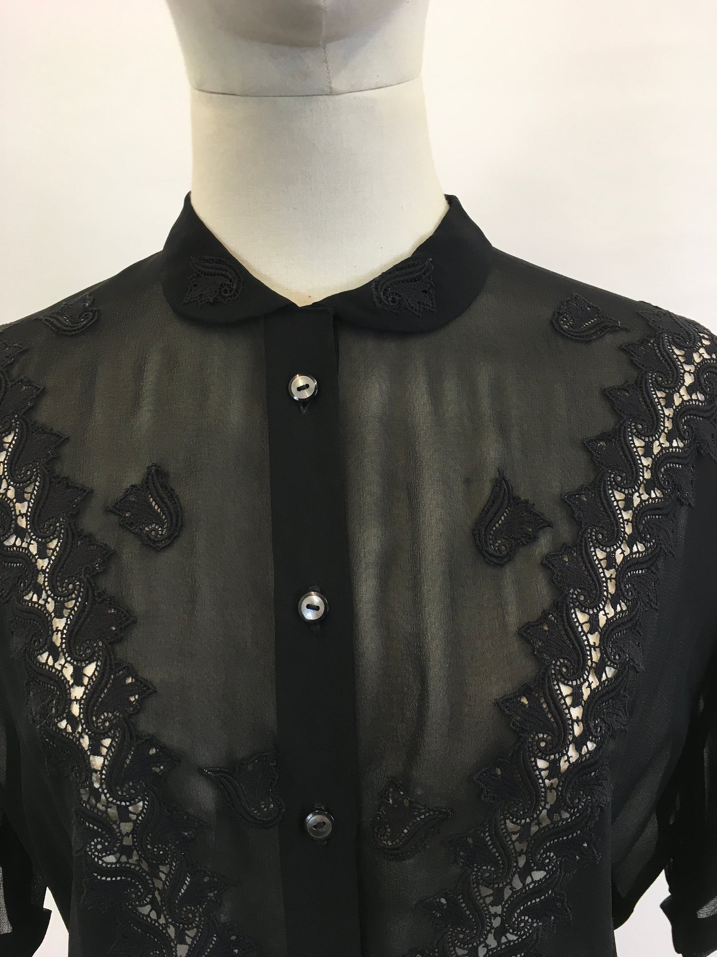 Original 1940’s Blouse - in Black