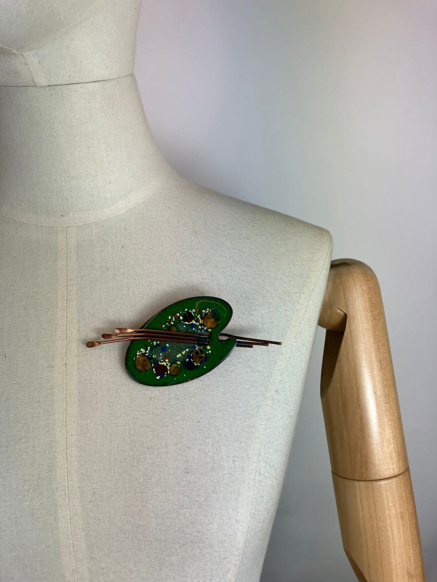 Original 1950’s Matisse Renoir Artist Palette brooh