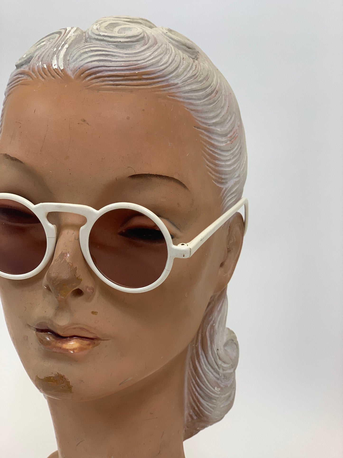 Original 1940’s Tinted Sunglasses - white