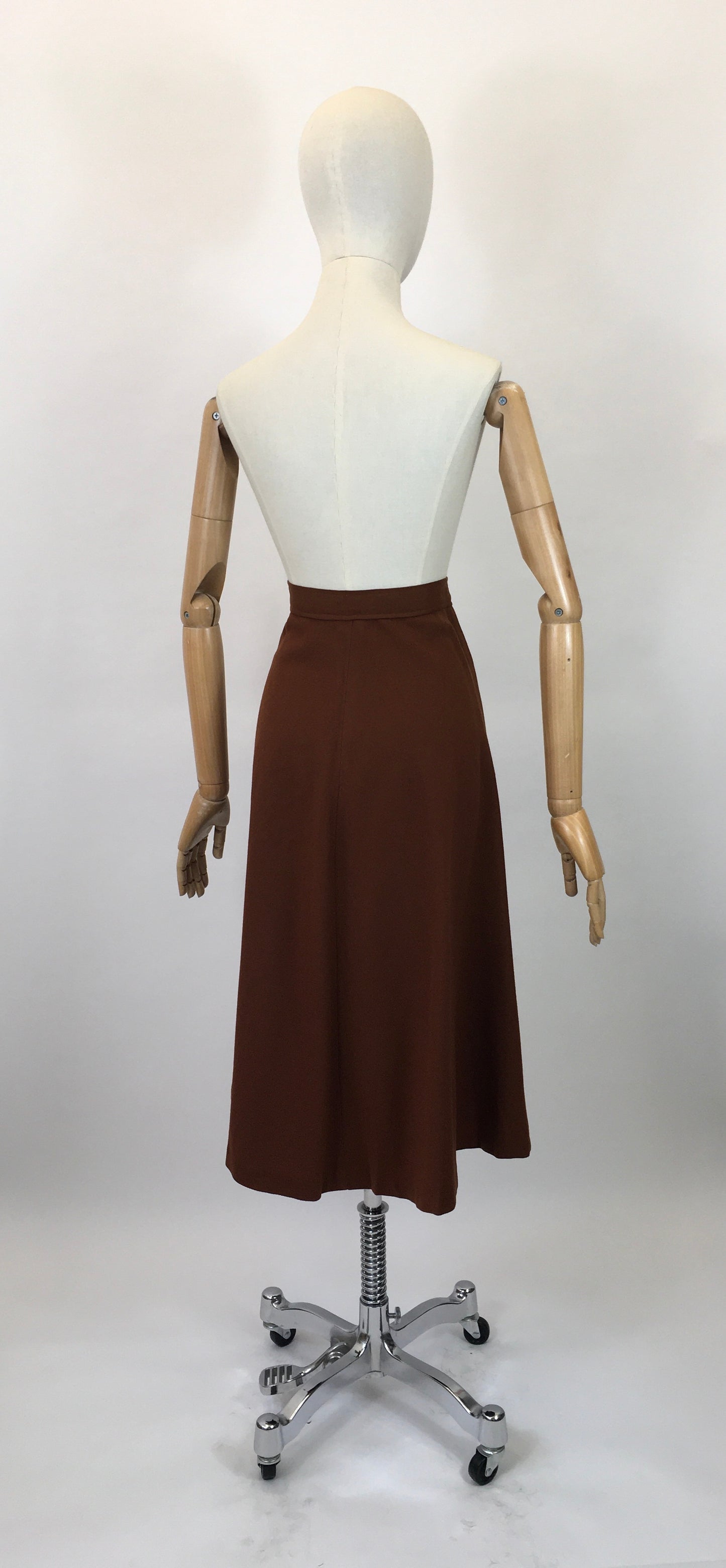 Original 40’s Woollen Skirt - in a warm Chestnut Brown