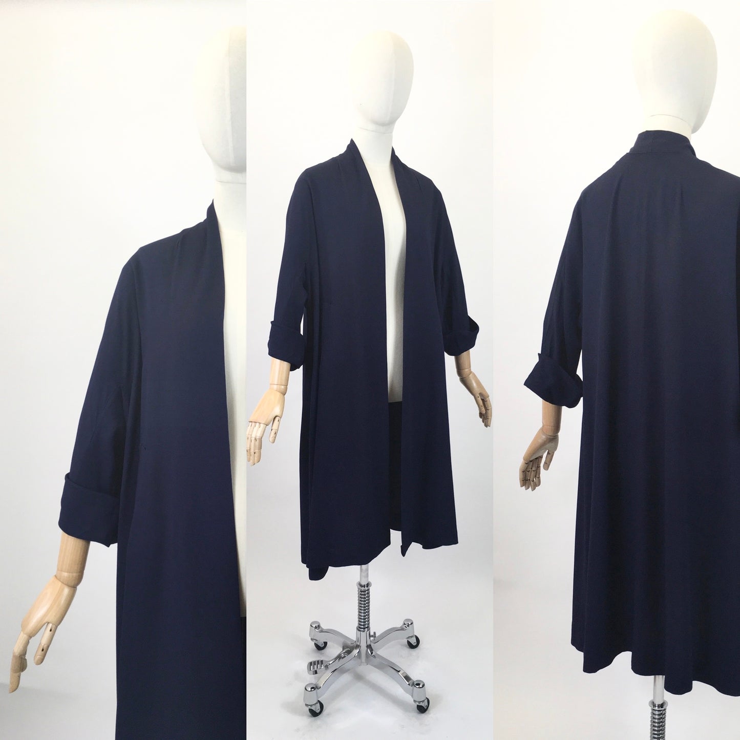 Original Early 1950’s Darling Swing Coat - In A Divine Royal Navy