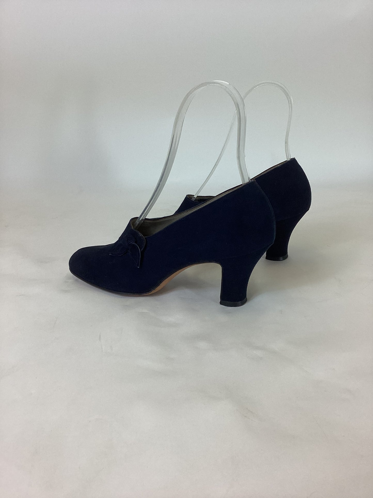Original Amazing 1940’s suede shoes - Navy