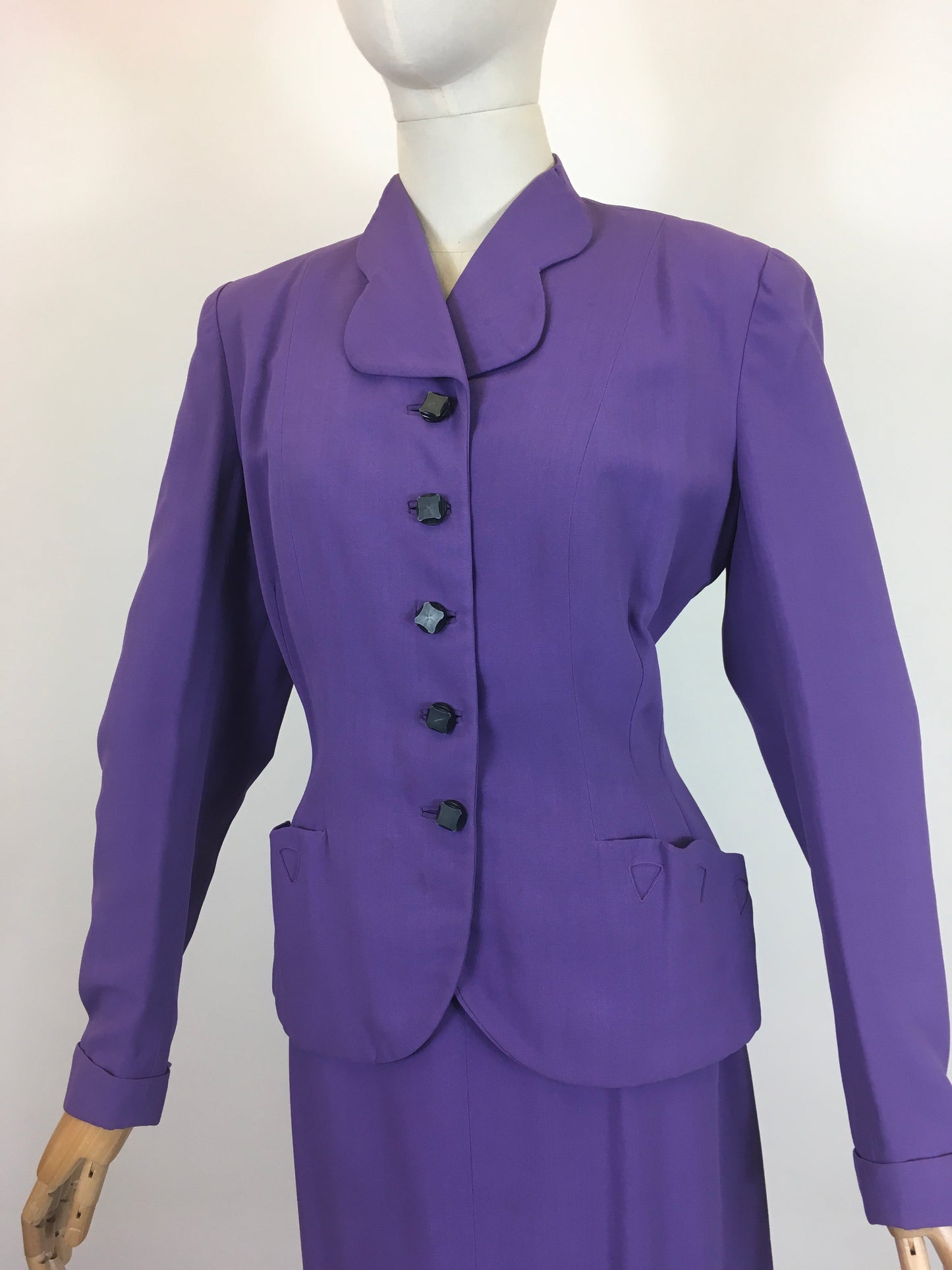 Original Divine 1940’s 2pc suit - Cadbury Purple