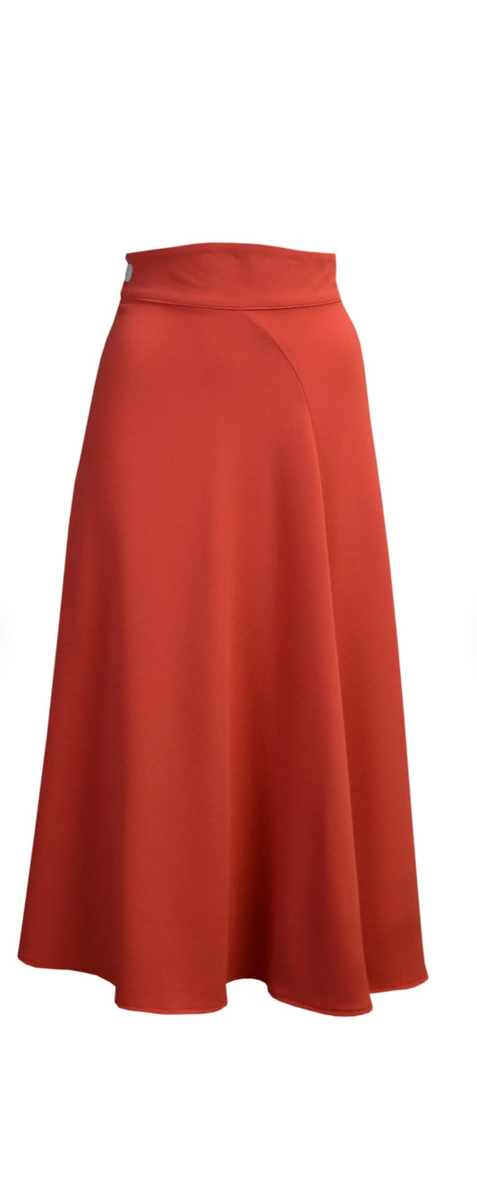 House of Foxy Swirl Skirt in Terracotta