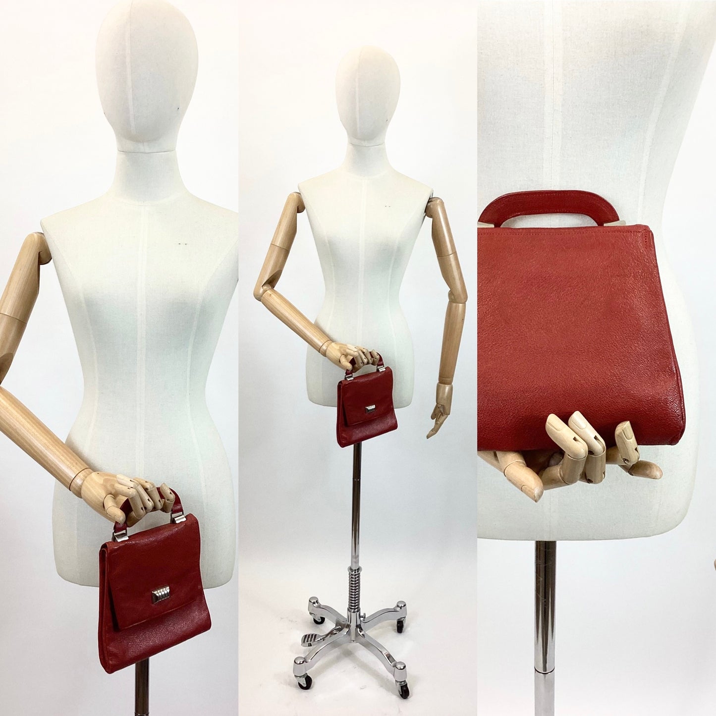 Original 1930’s dainty Handbag - Striking Red colour