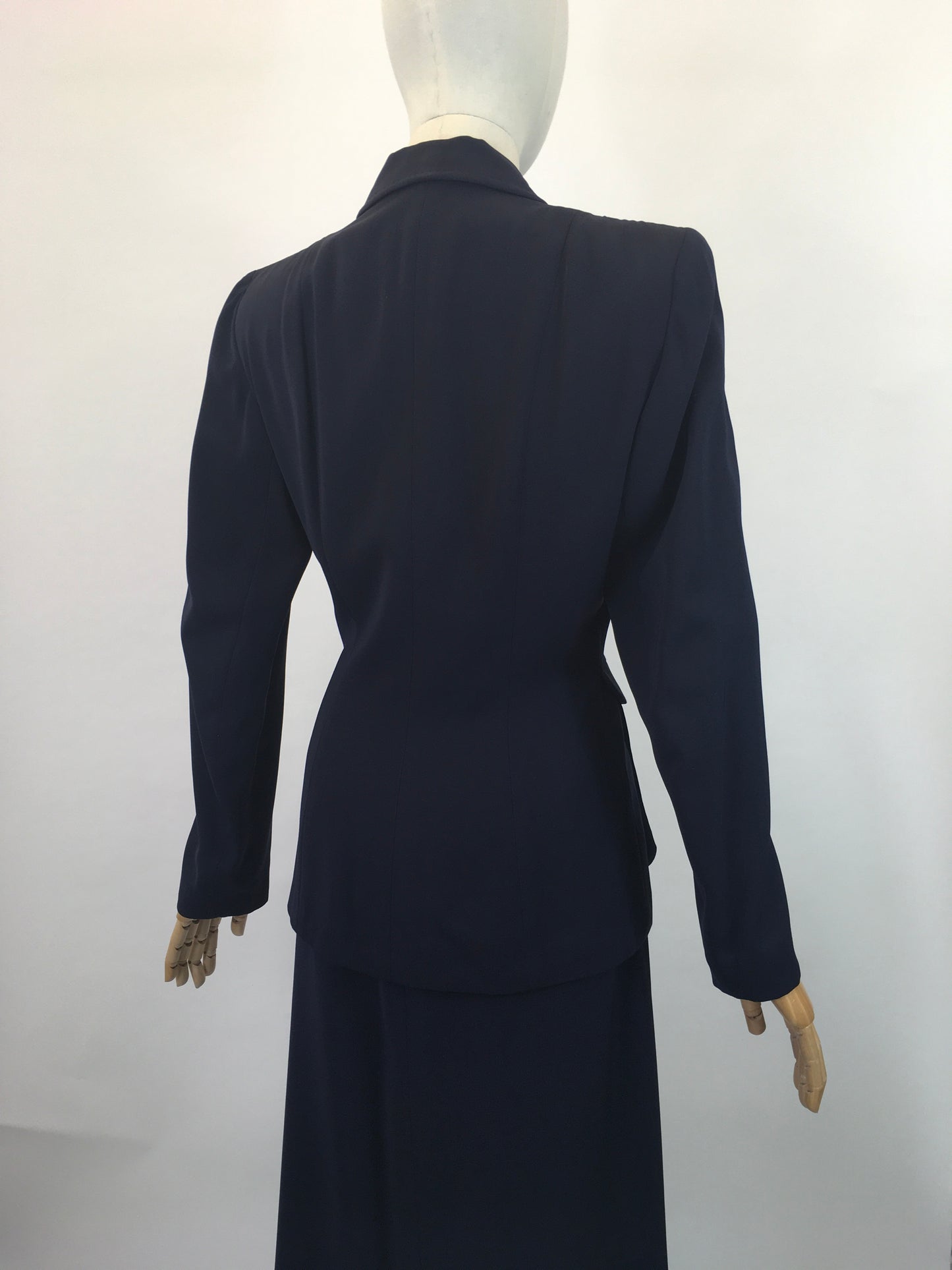 Original 1940’s Beautifully Tailored 2 pc suit -Royal Navy