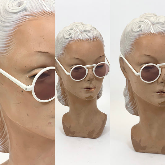 Original 1940’s Tinted Sunglasses - white