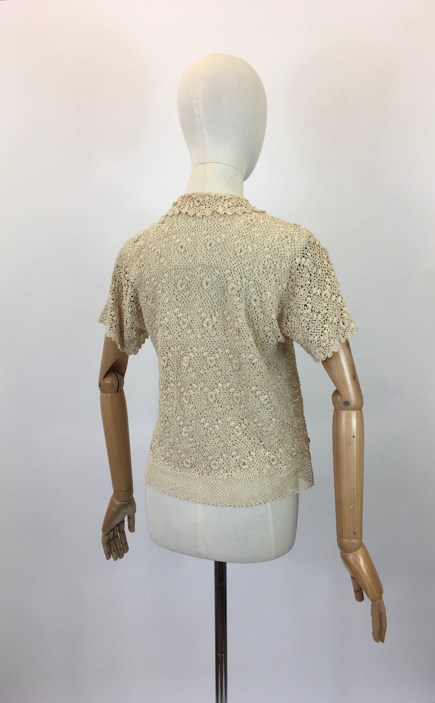 Original 30’s Crochet Blouse - in Cream
