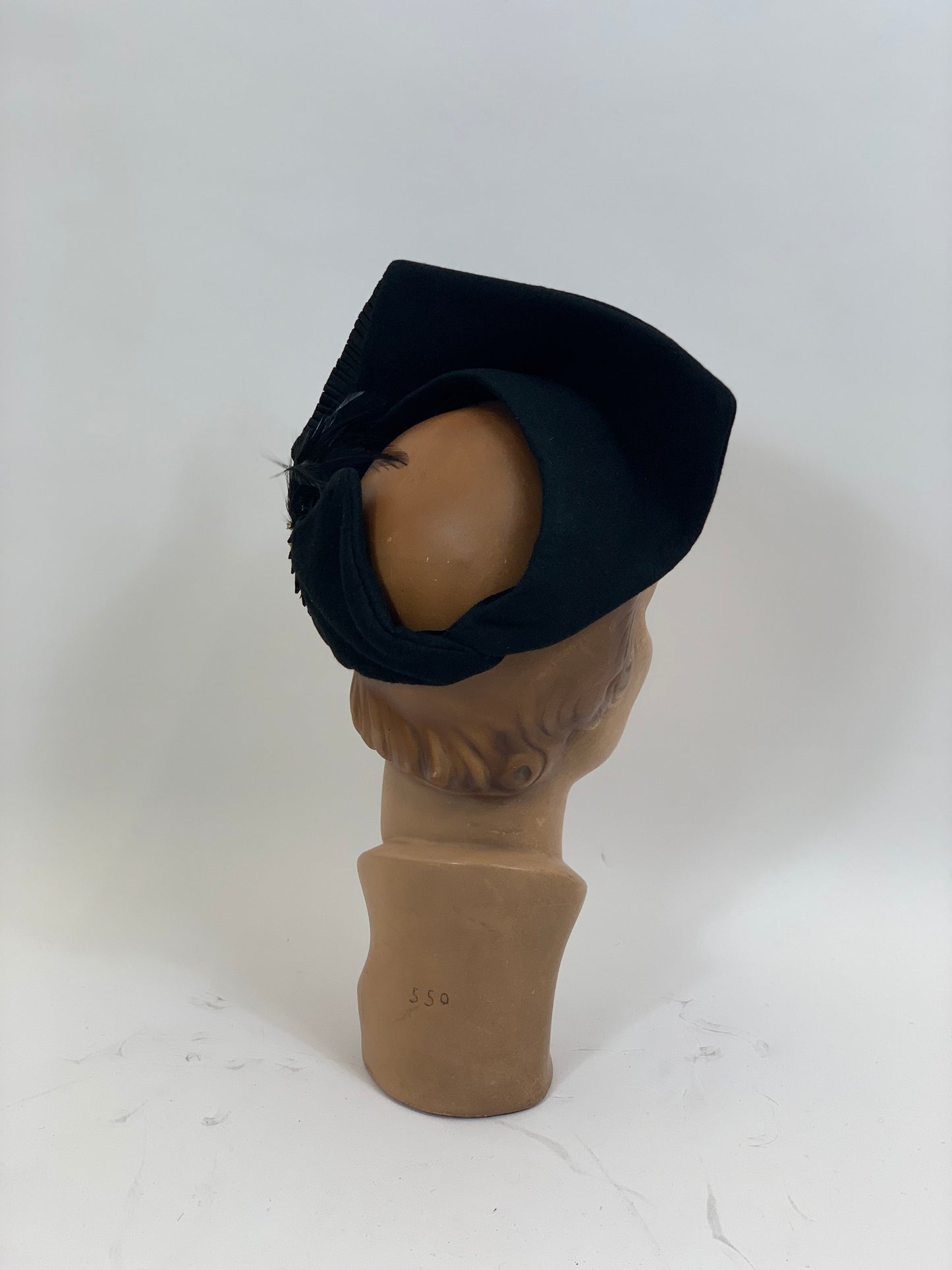 Original 1930’s Fabulous Headpiece - in Black