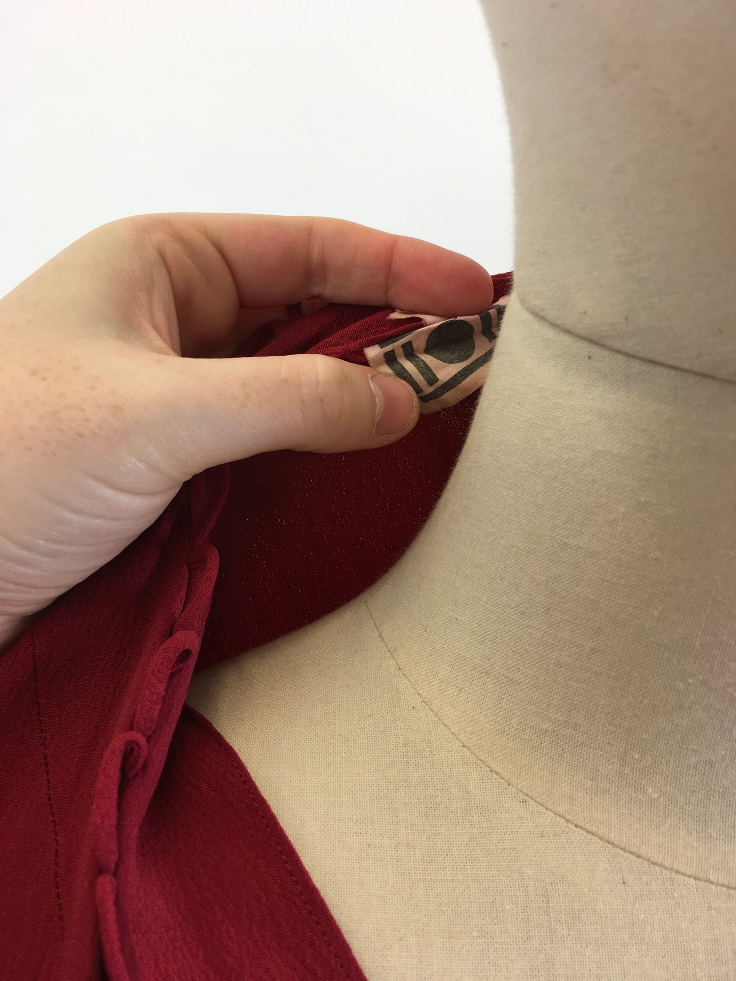 Original Dinner Plate 1940’s Cocktail dress - Wine Red