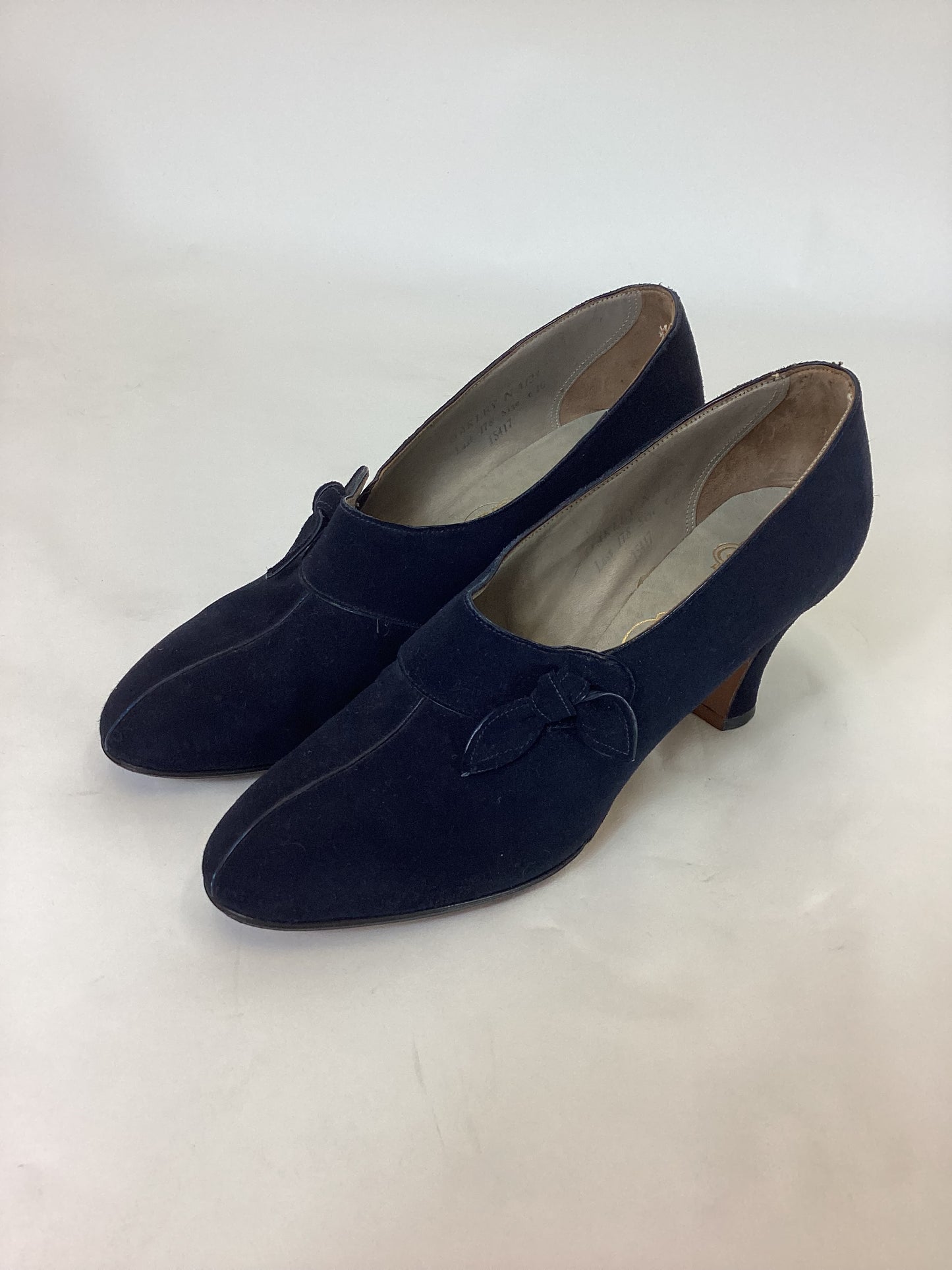Original Amazing 1940’s suede shoes - Navy