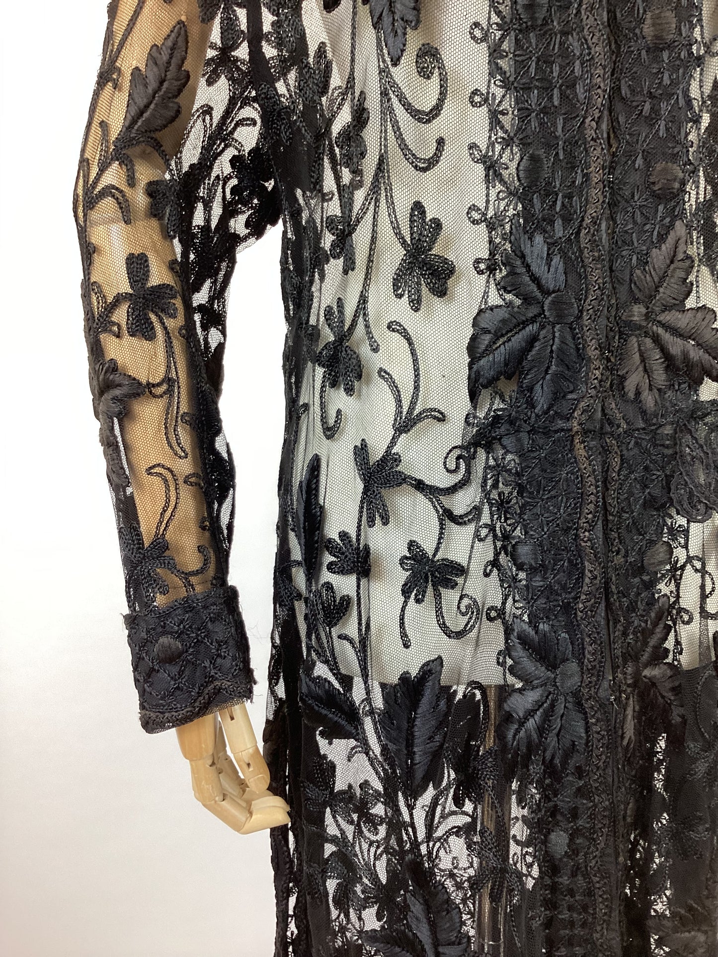 Original 1910’s Exquisite coat - Black Sheer Lace