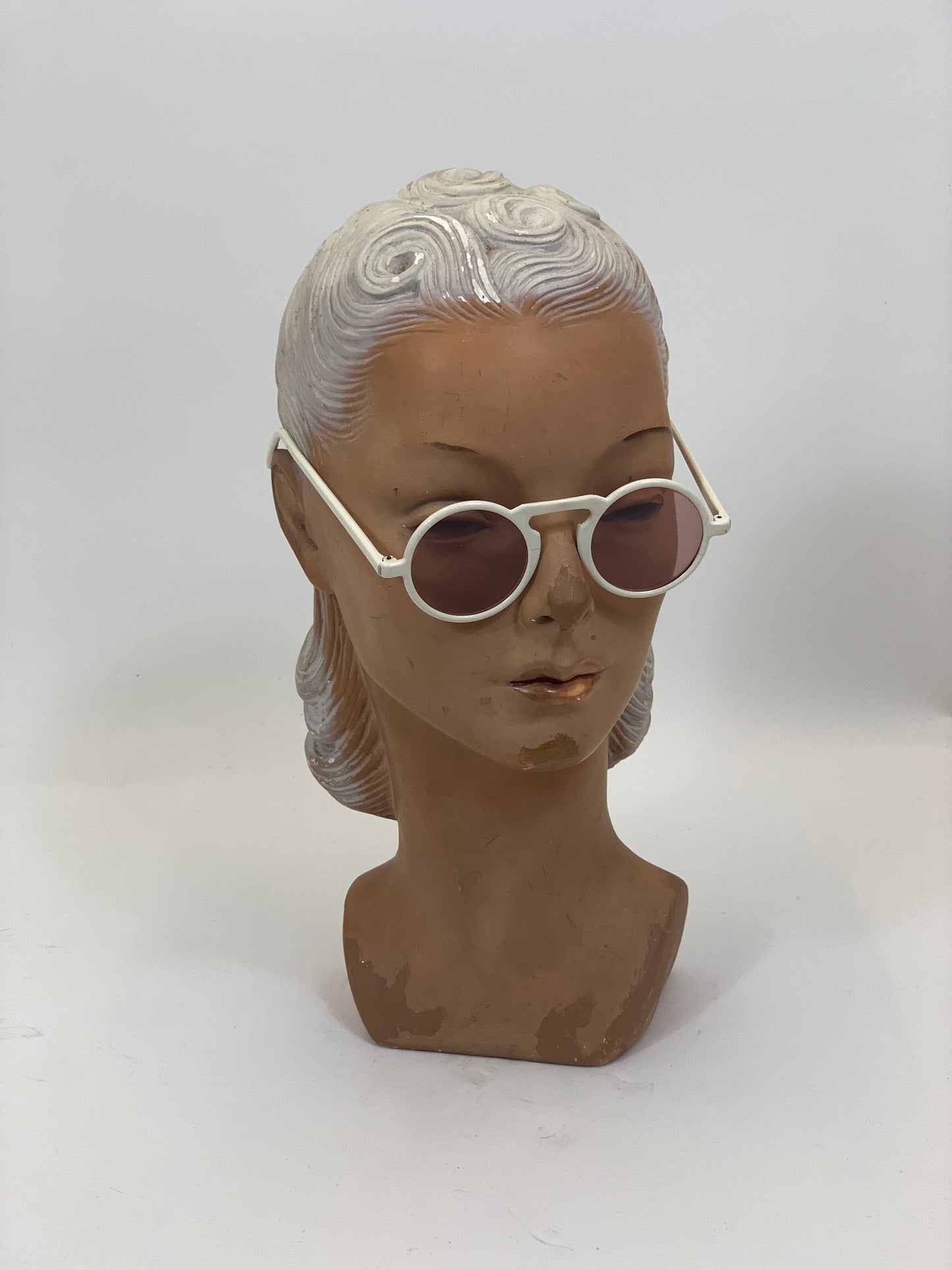 Original 1940’s Tinted Sunglasses - white