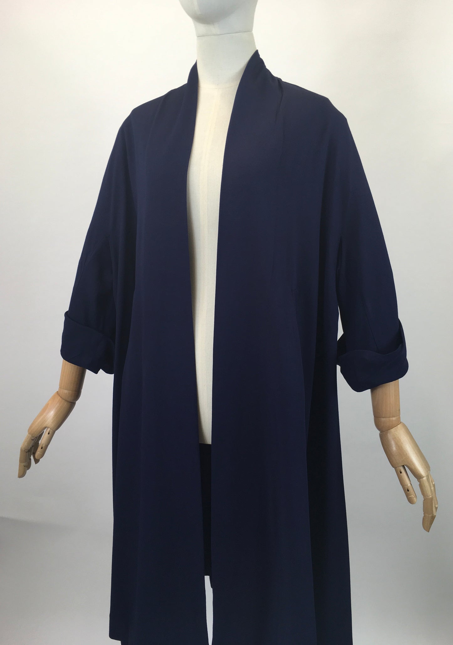 Original Early 1950’s Darling Swing Coat - In A Divine Royal Navy