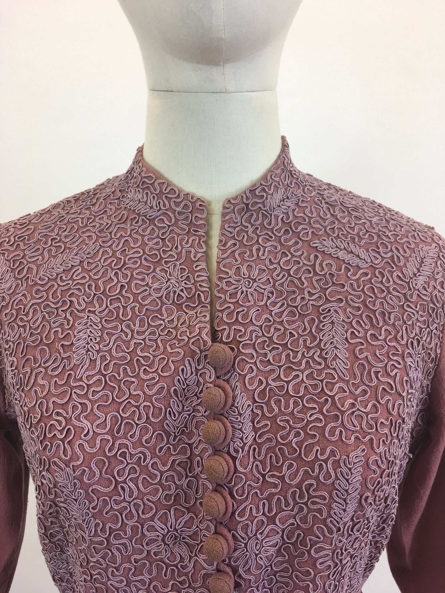 Original 1940’s Gorgeous 2pc suit - in a Dusky Rose