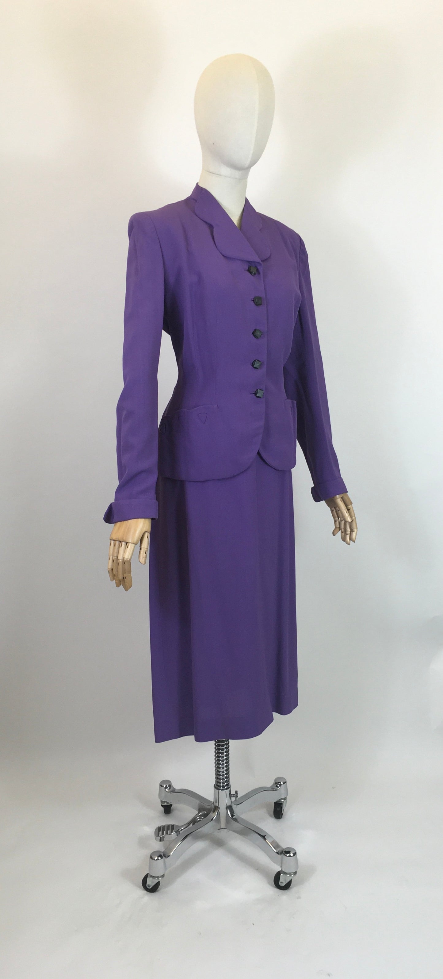 Original Divine 1940’s 2pc suit - Cadbury Purple