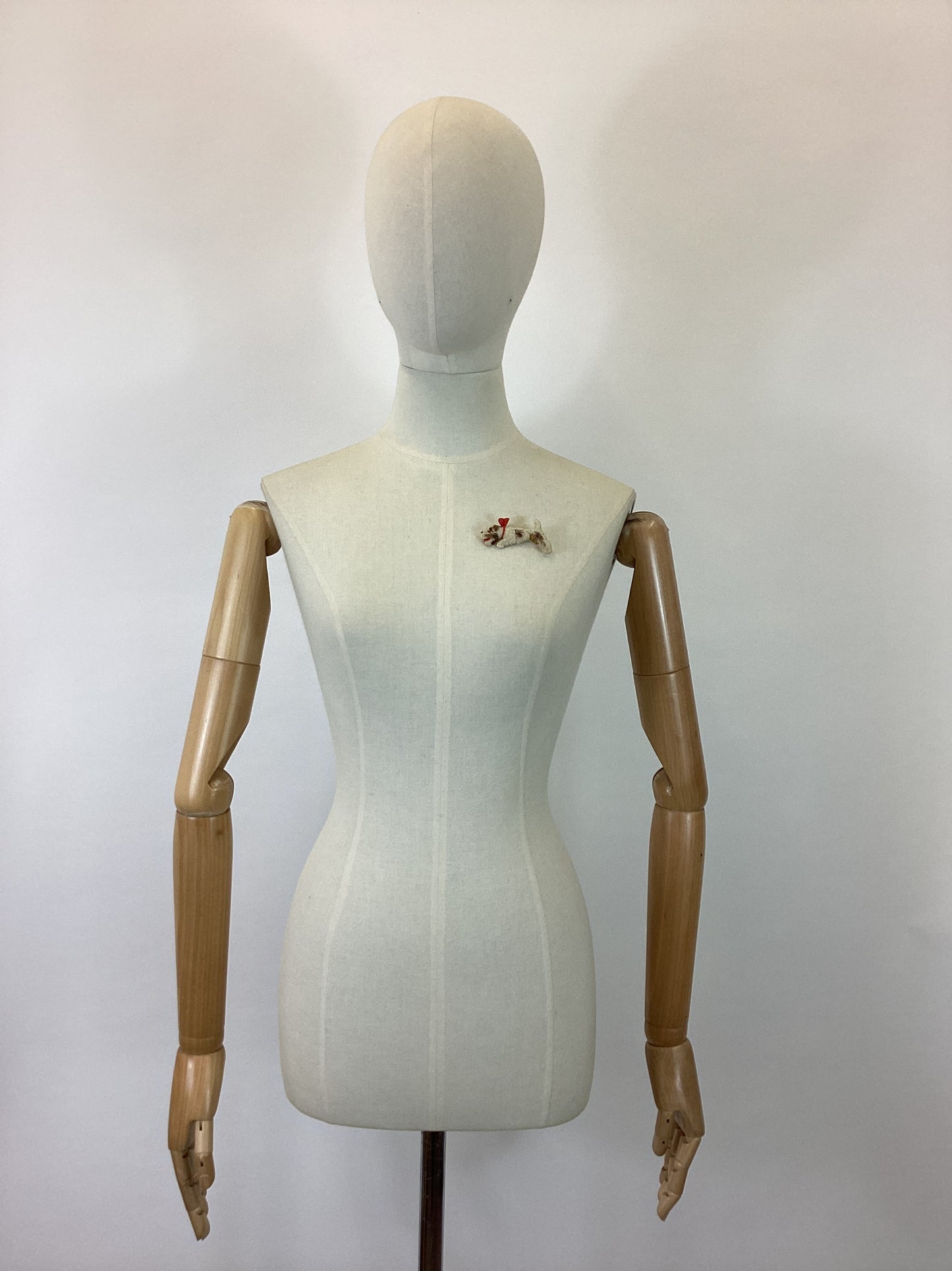 Original 40’s Celluloid doggie brooch