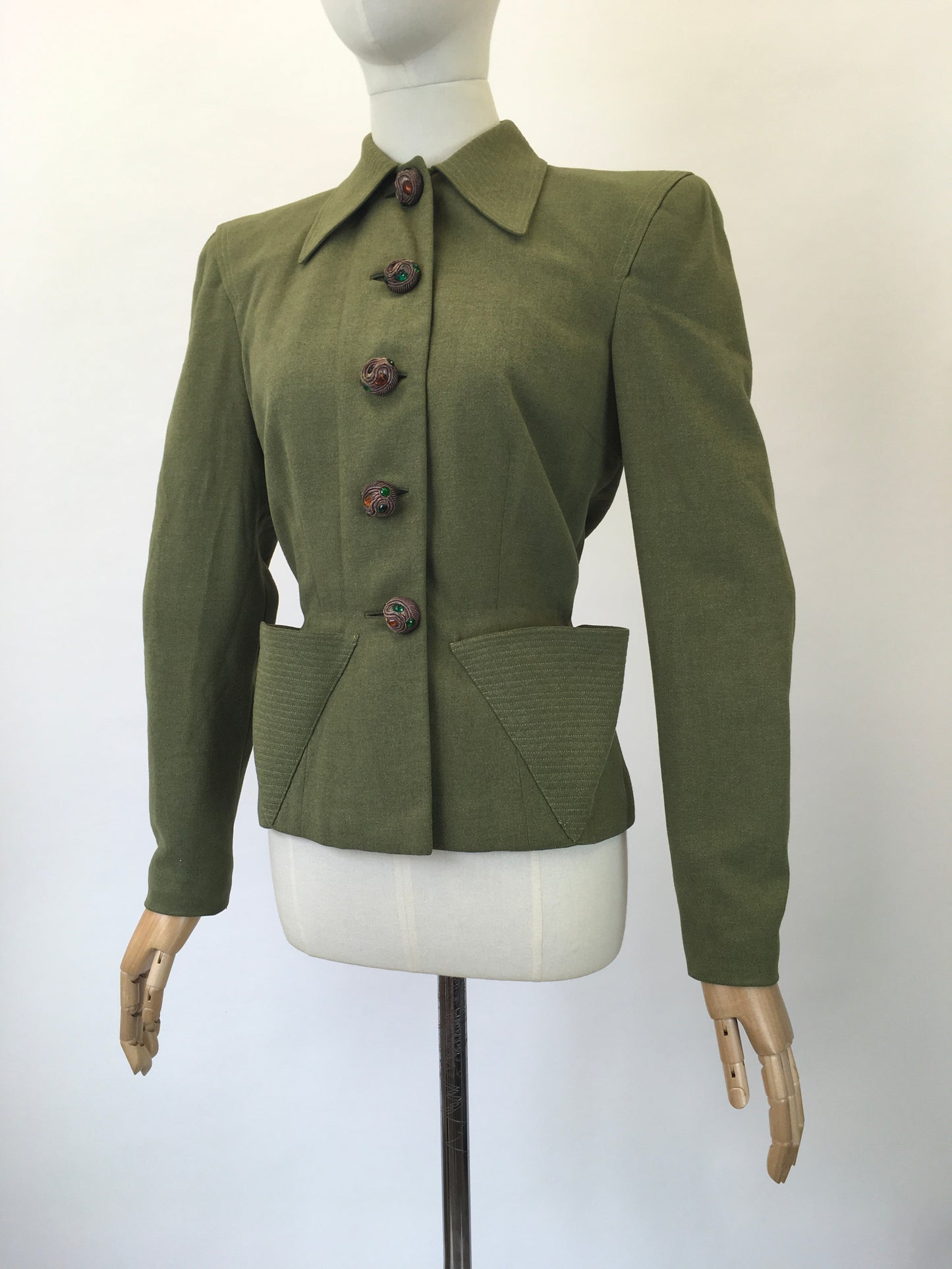 Original 40's Darling Jacket - in Sage Green