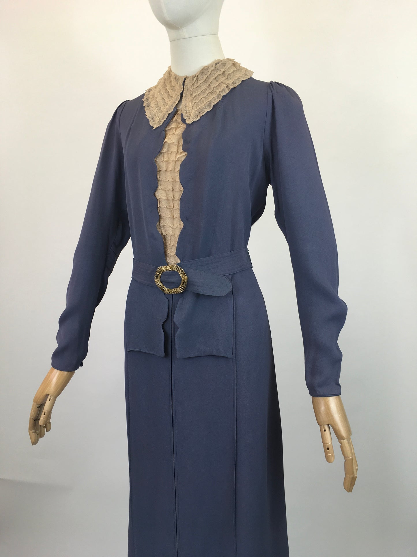 Original 1930’s Amazing Dress - in Slate Blue