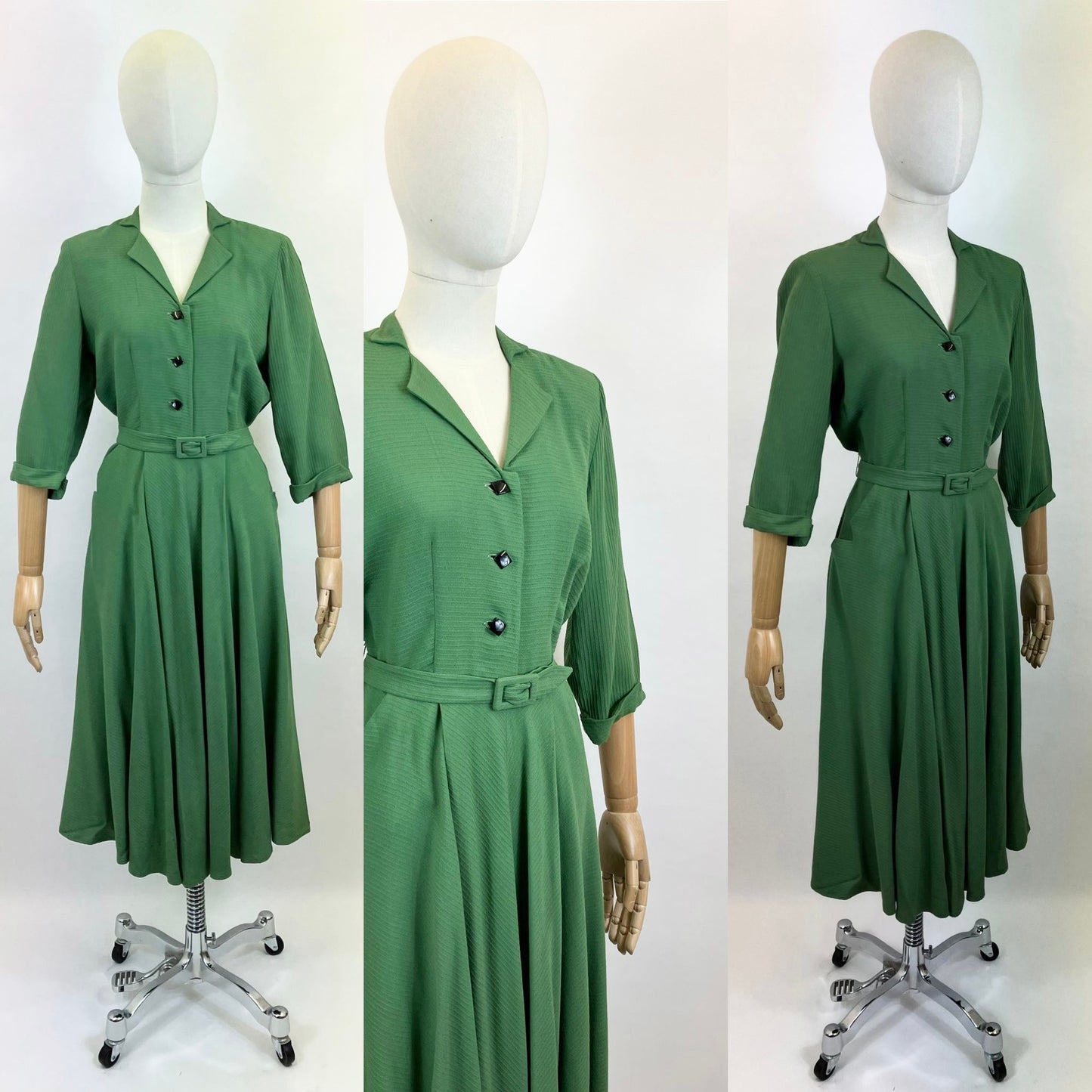 Original 1940’s Fabulous Dress - Emerald Green