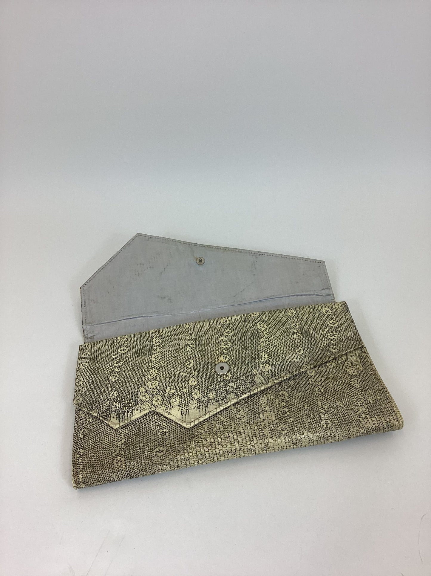 Original 1930s Fabulous Skin Clutch bag - in natural colour