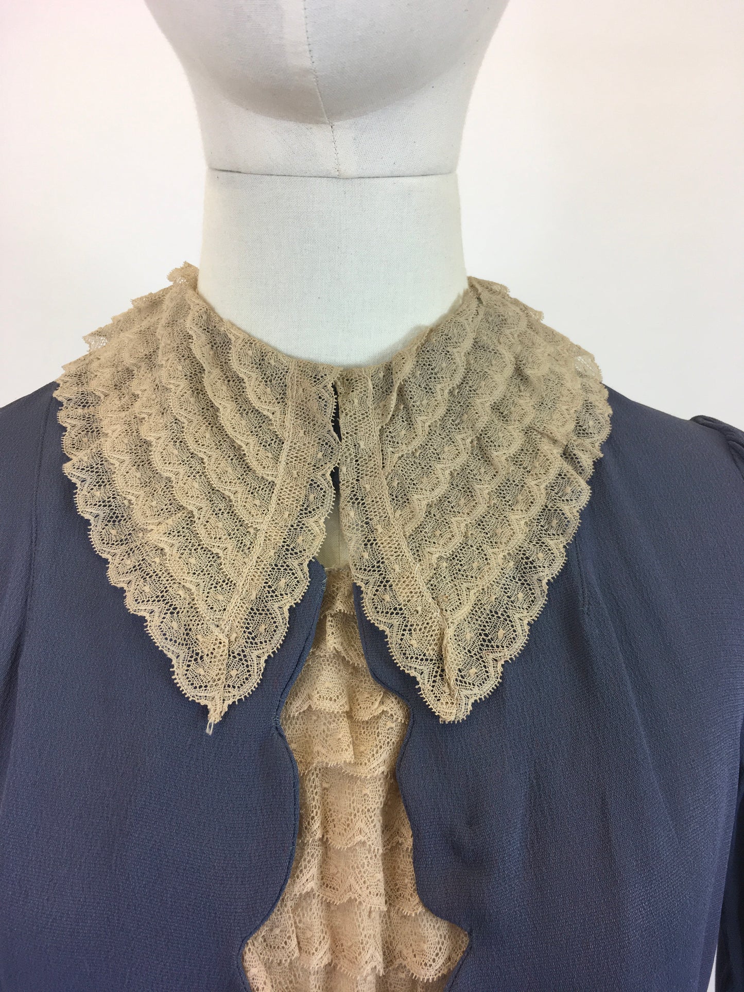 Original 1930’s Amazing Dress - in Slate Blue