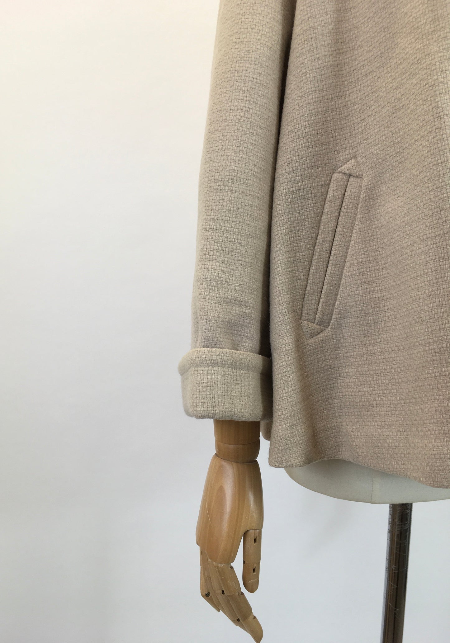 Original 1940’s swagger Jacket - in calming fawn