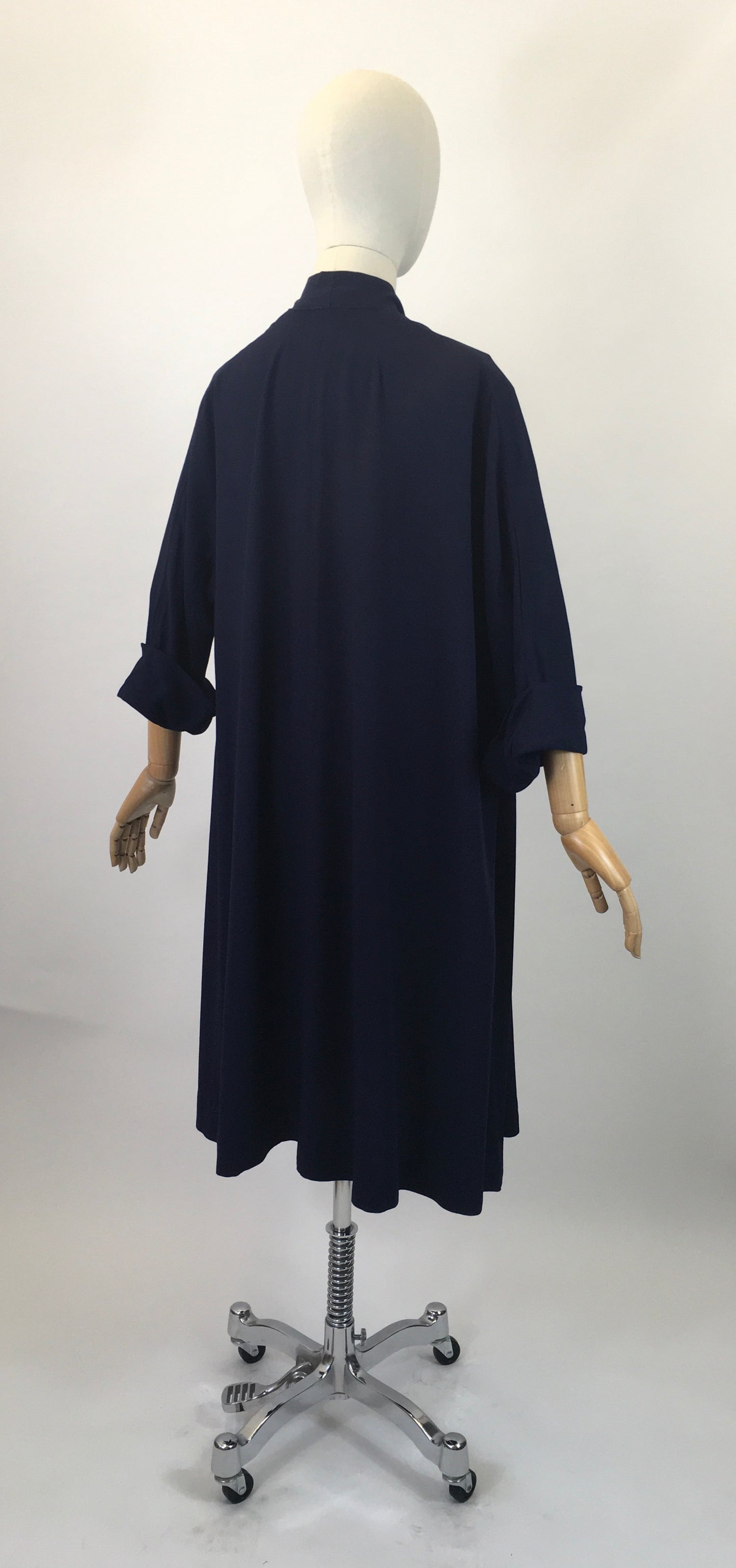 Original Early 1950’s Darling Swing Coat - In A Divine Royal Navy
