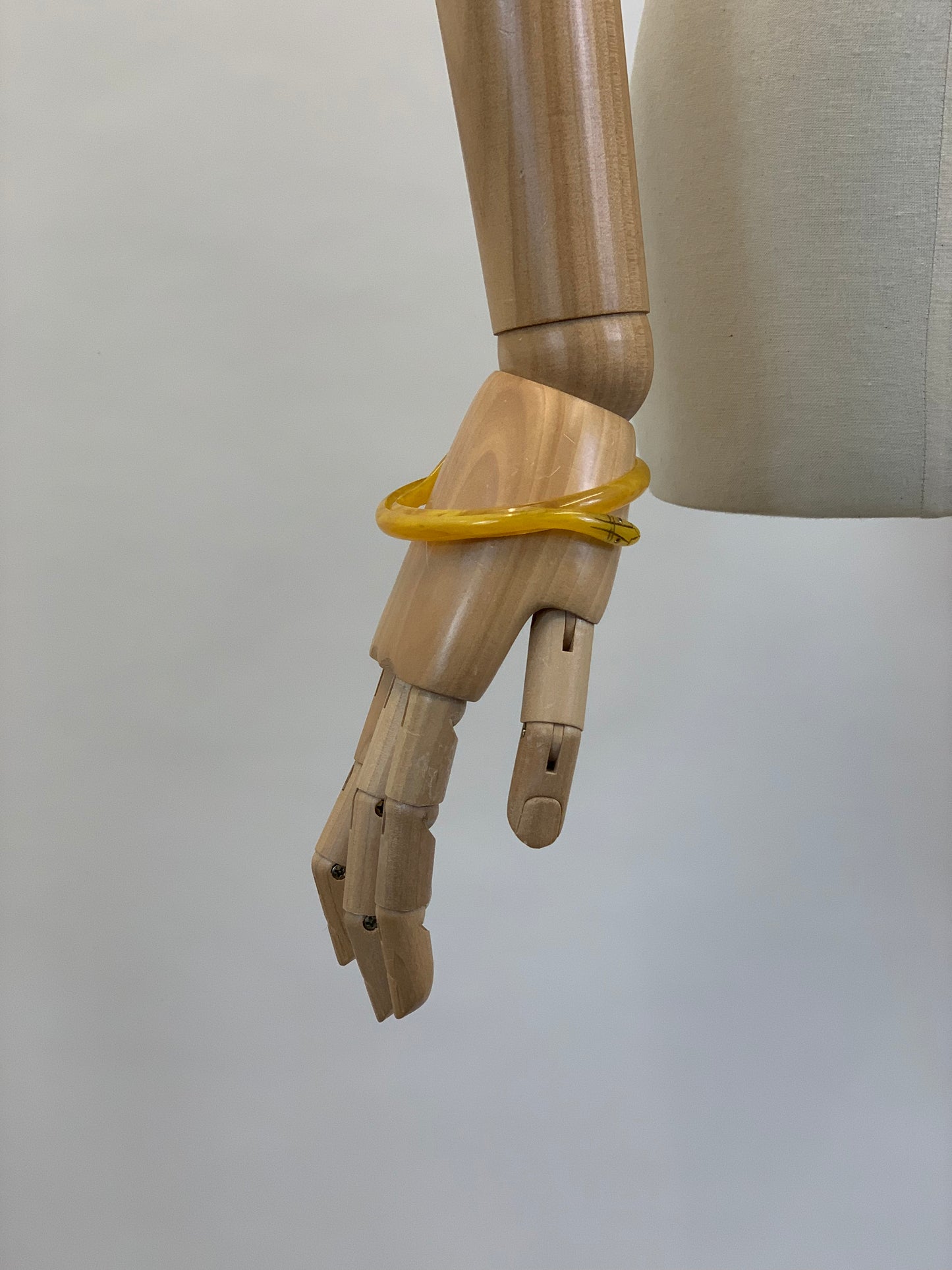 Original 30’s/ 40’s Snake Bracelet - yellow hues