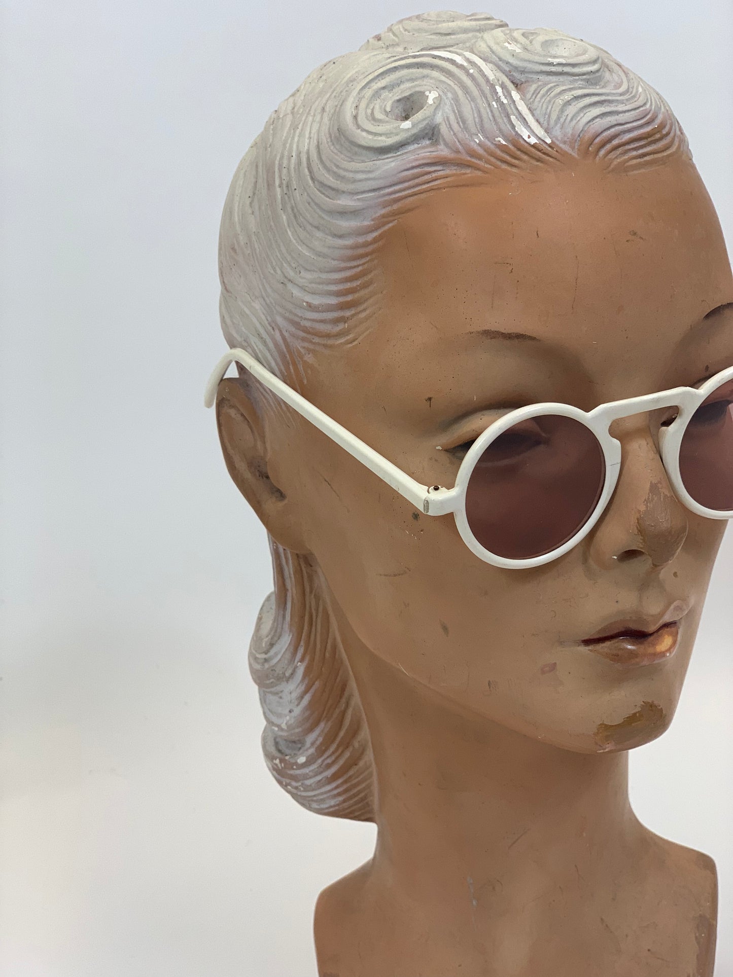 Original 1940’s Tinted Sunglasses - white