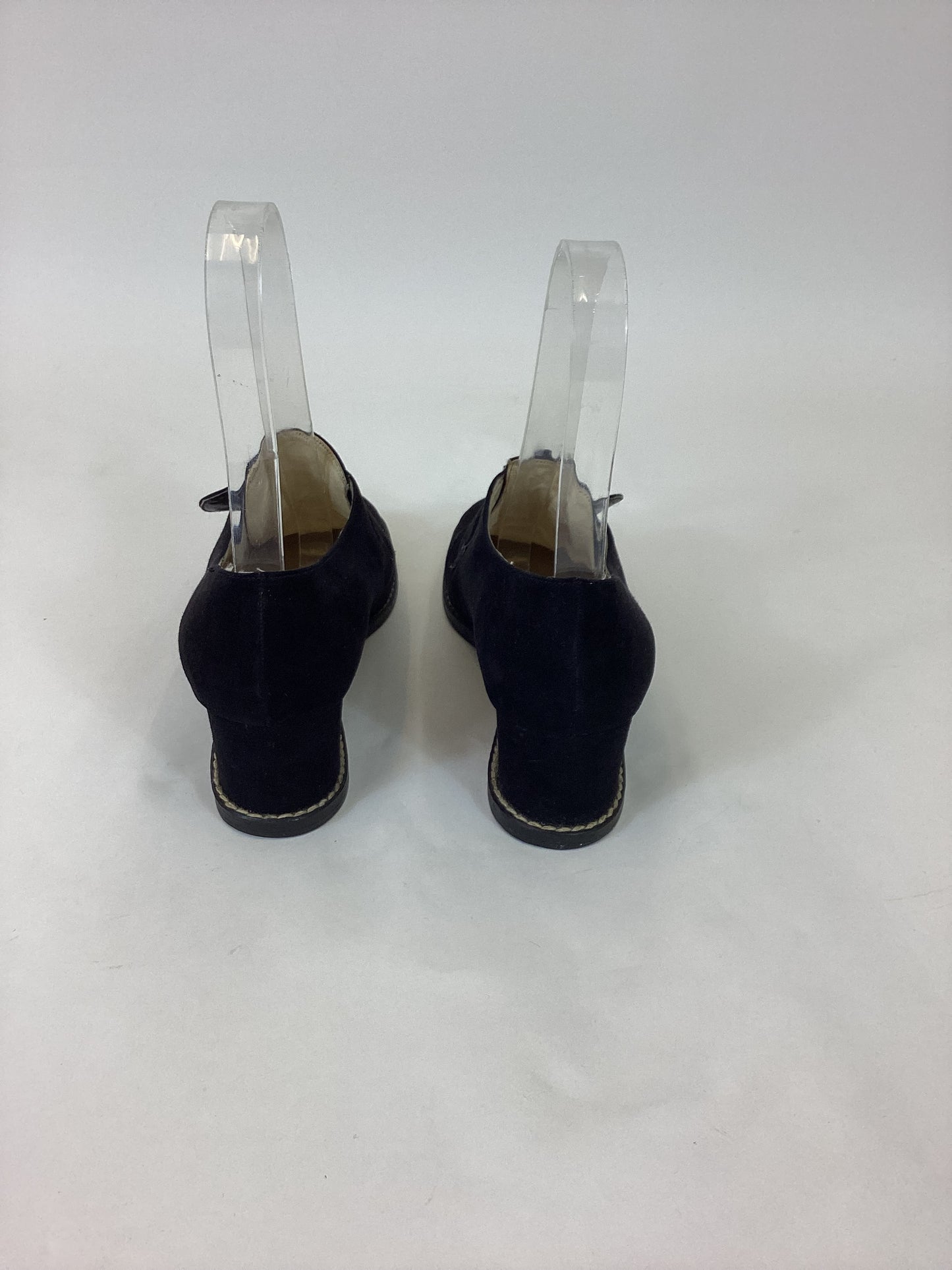 Original 1940’s Gorgeous Wedge Shoes - Black Suede