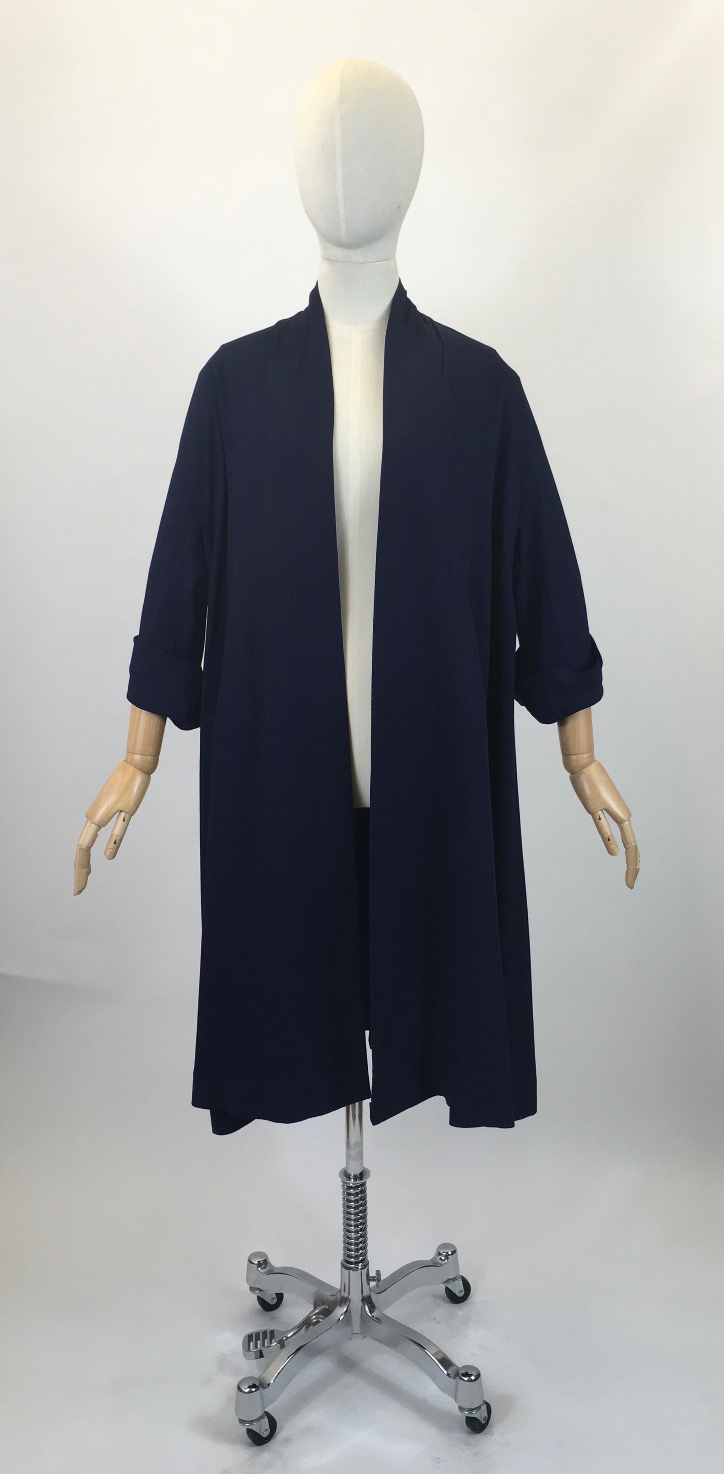 Original Early 1950’s Darling Swing Coat - In A Divine Royal Navy