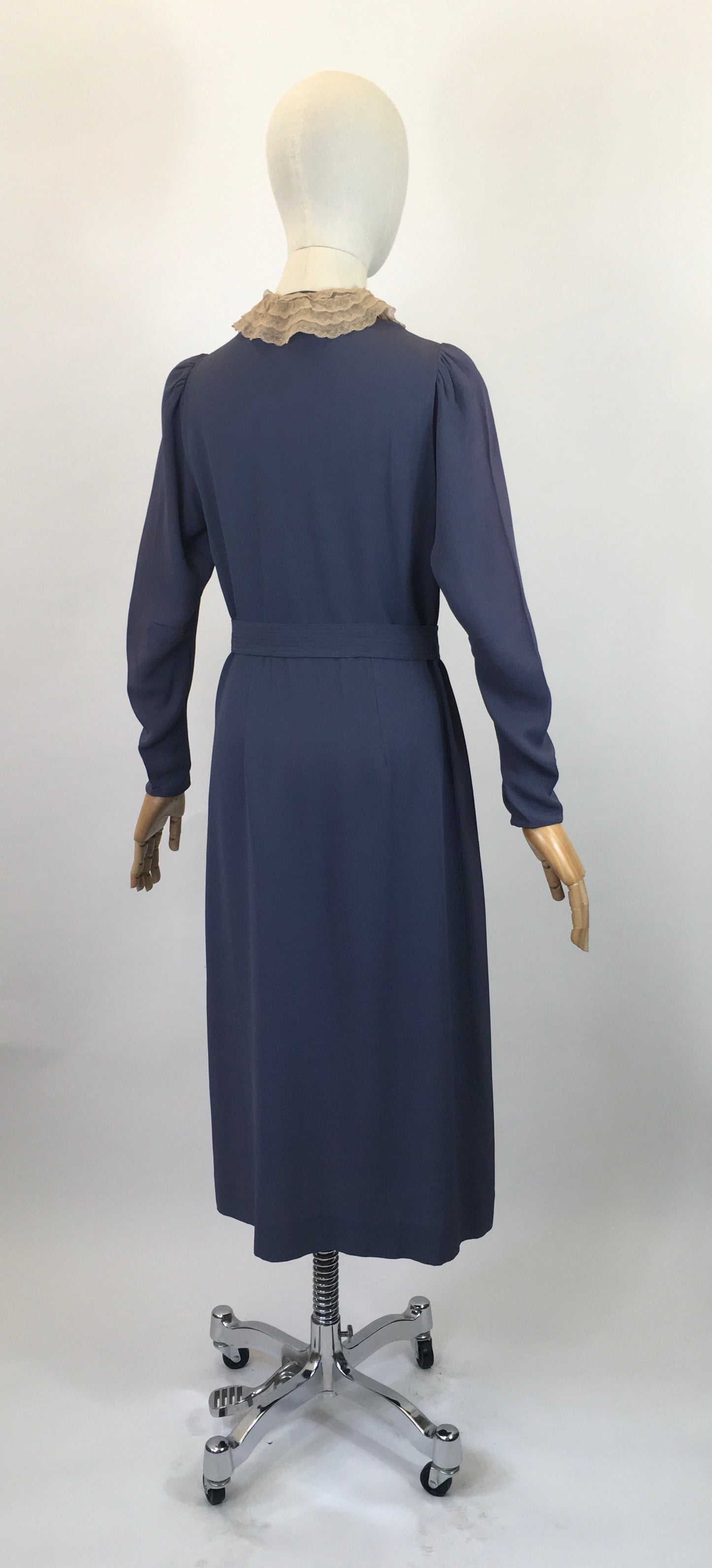 Original 1930’s Amazing Dress - in Slate Blue