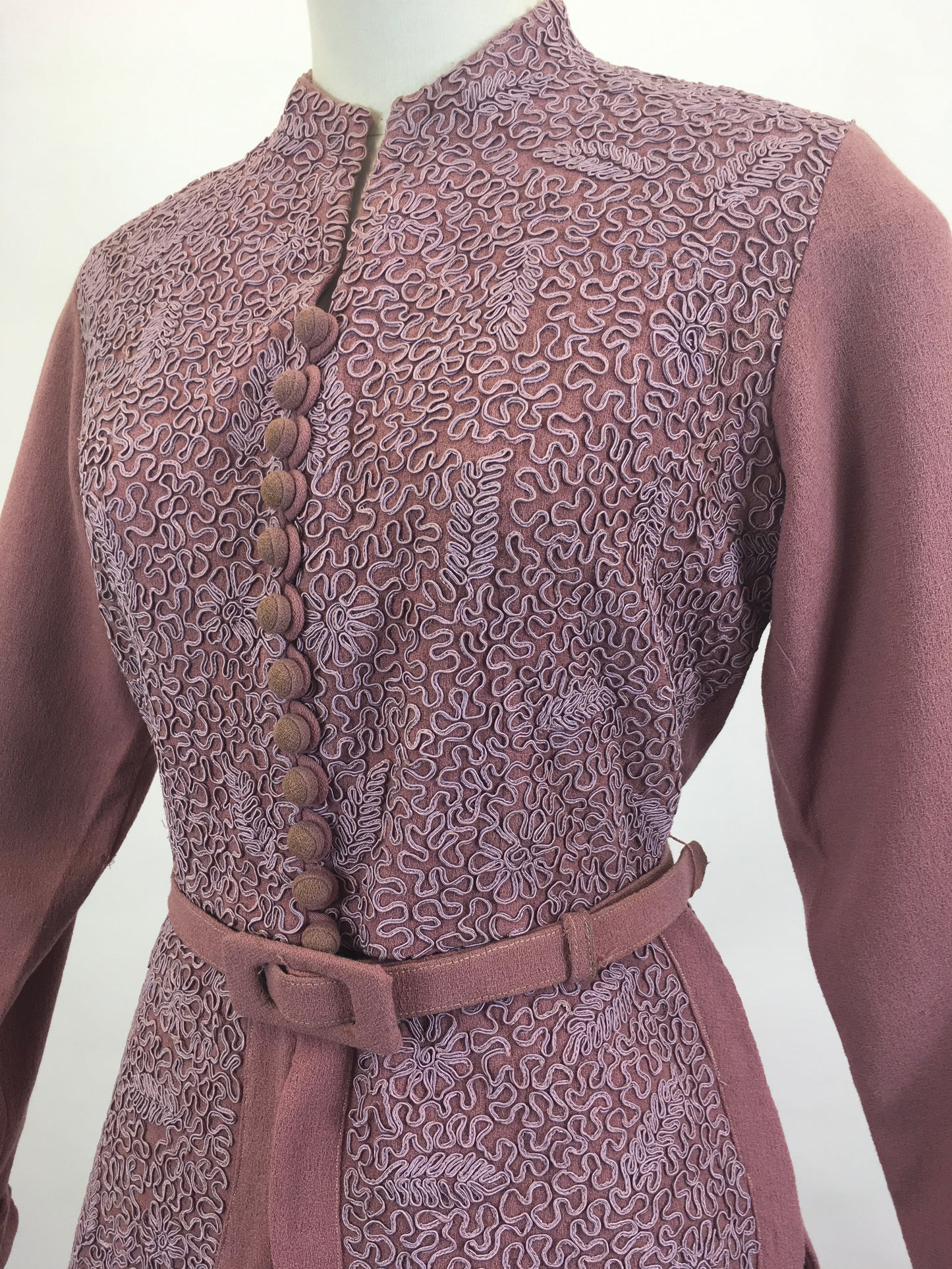 Original 1940’s Gorgeous 2pc suit - in a Dusky Rose