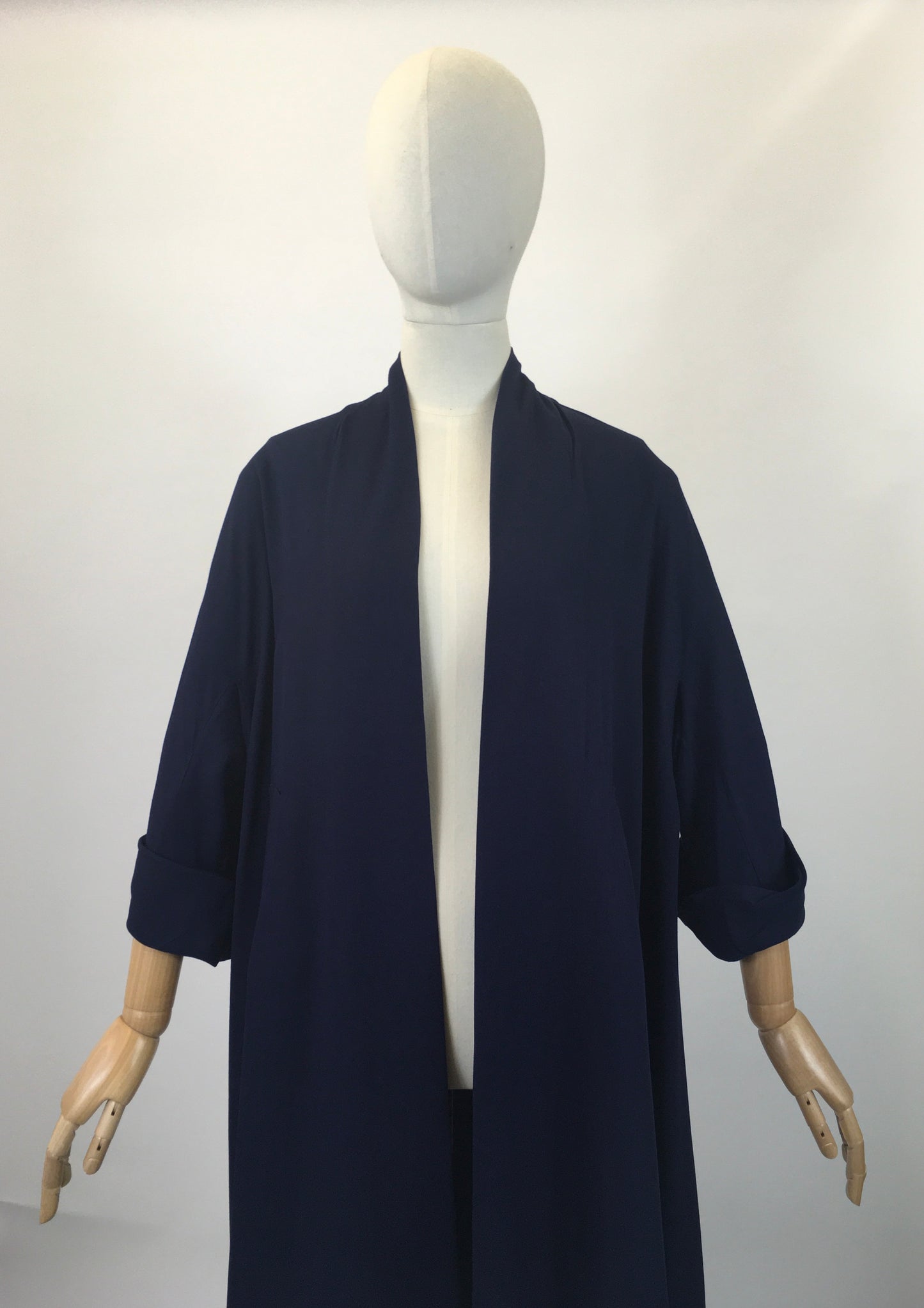 Original Early 1950’s Darling Swing Coat - In A Divine Royal Navy