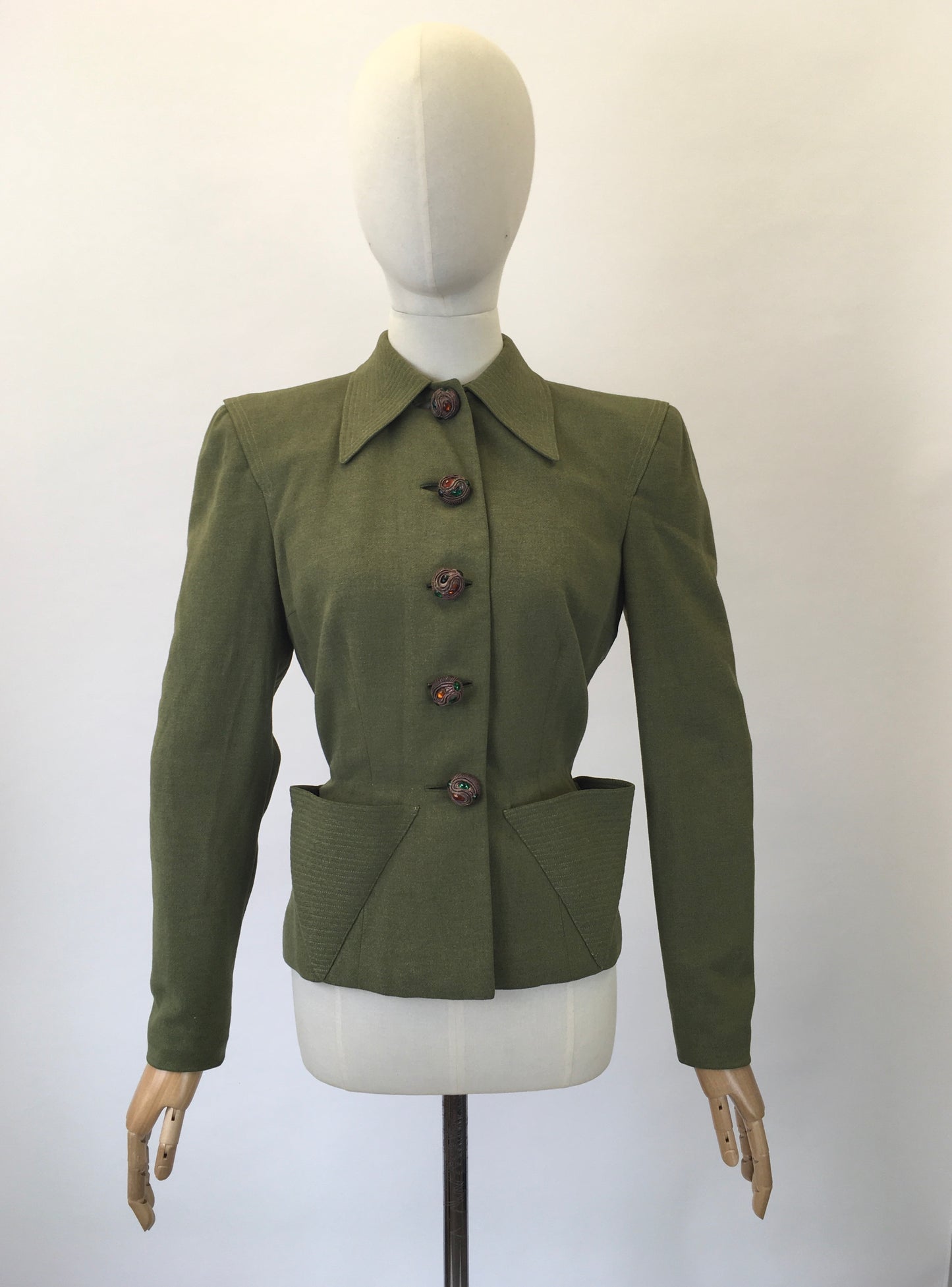 Original 40's Darling Jacket - in Sage Green