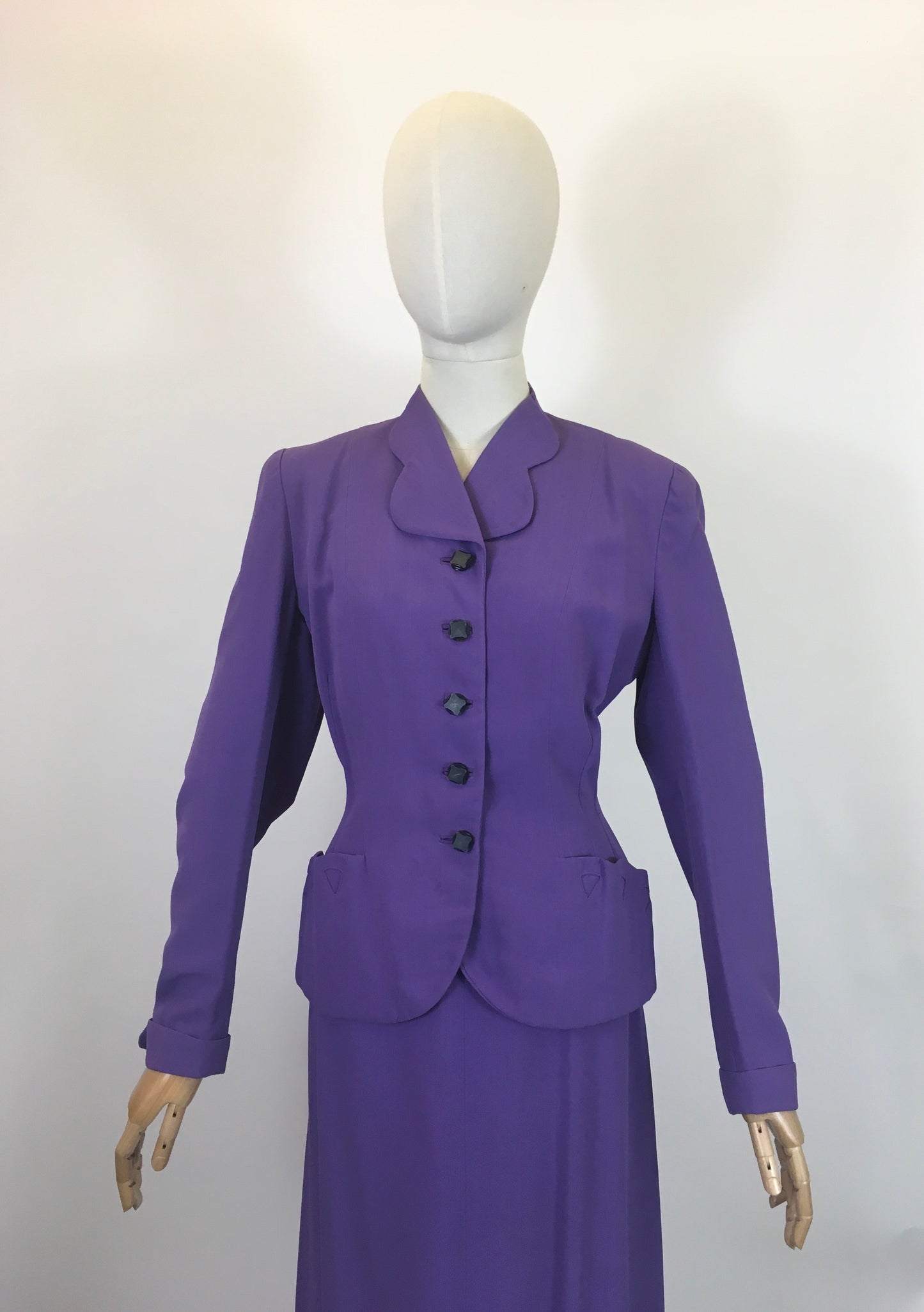 Original Divine 1940’s 2pc suit - Cadbury Purple