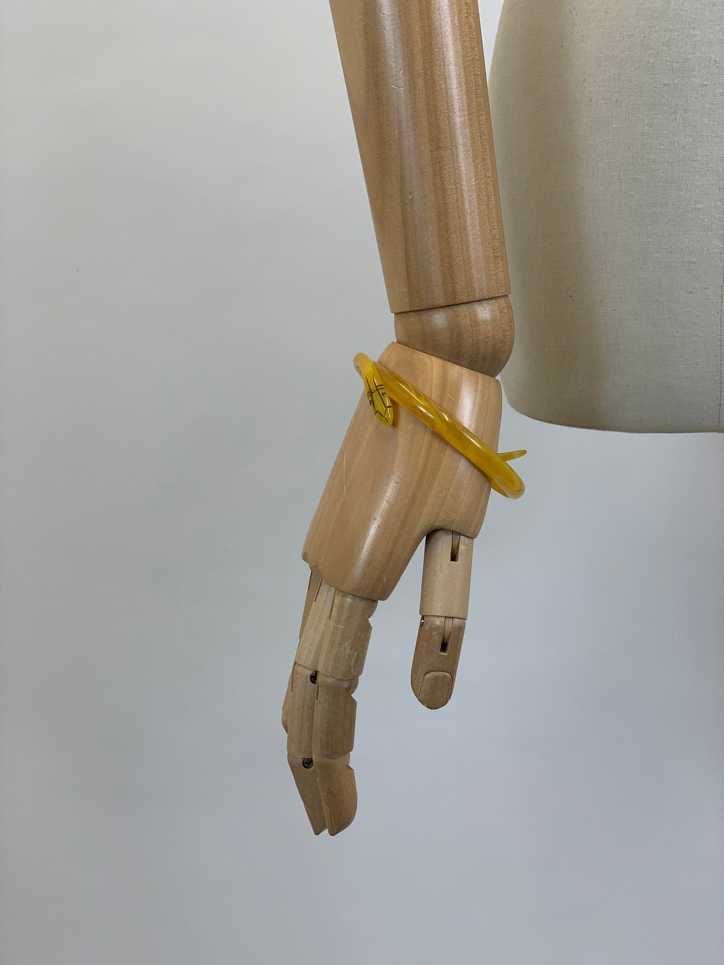 Original 30’s/ 40’s Snake Bracelet - yellow hues