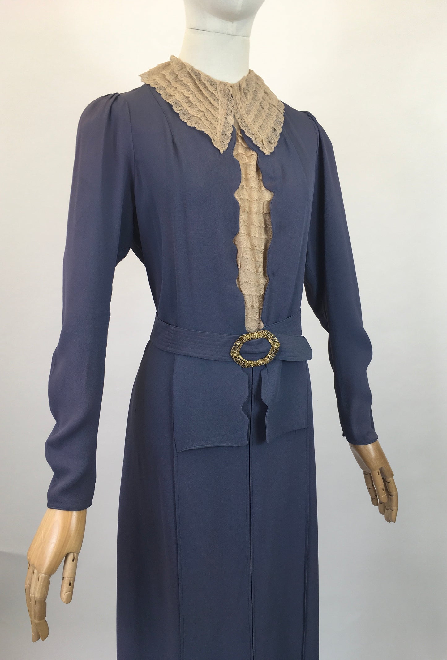 Original 1930’s Amazing Dress - in Slate Blue