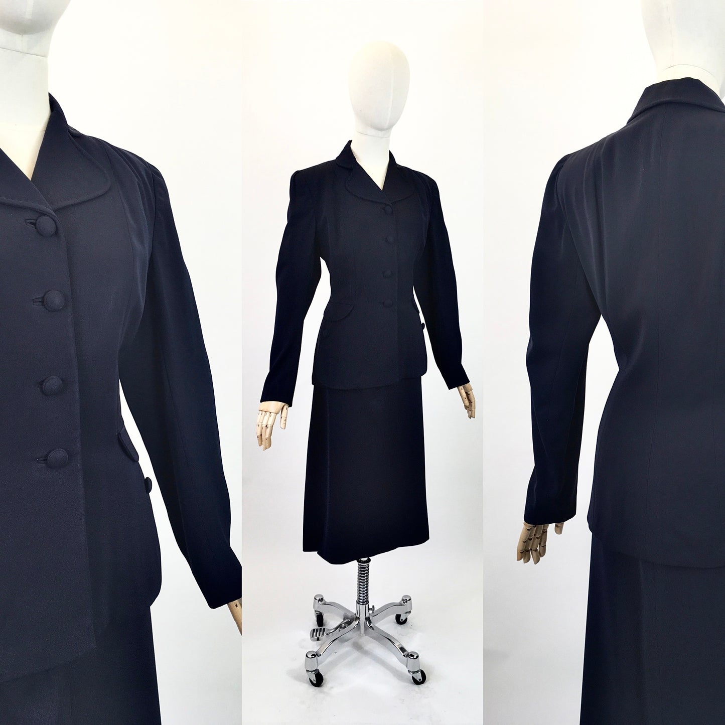 Original 1940’s Beautifully Tailored 2 pc suit -Royal Navy