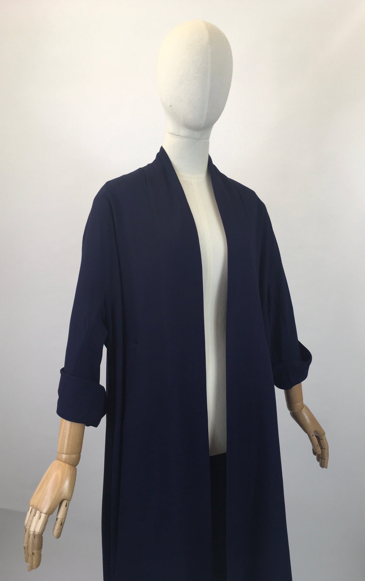 Original Early 1950’s Darling Swing Coat - In A Divine Royal Navy