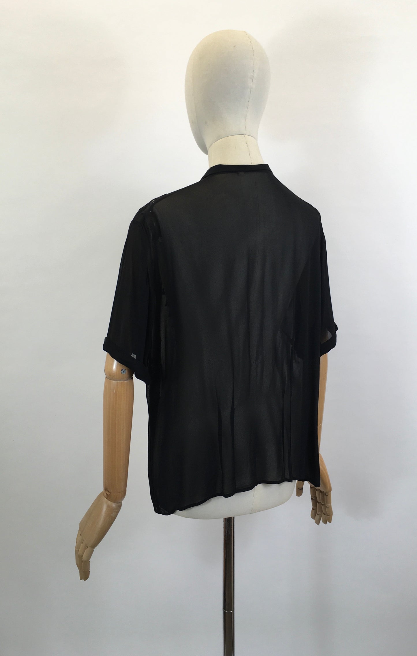 Original 1940’s Blouse - in Black