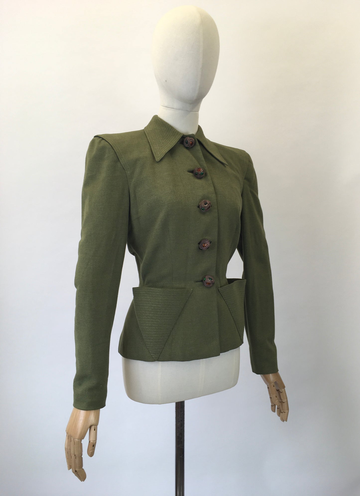 Original 40's Darling Jacket - in Sage Green
