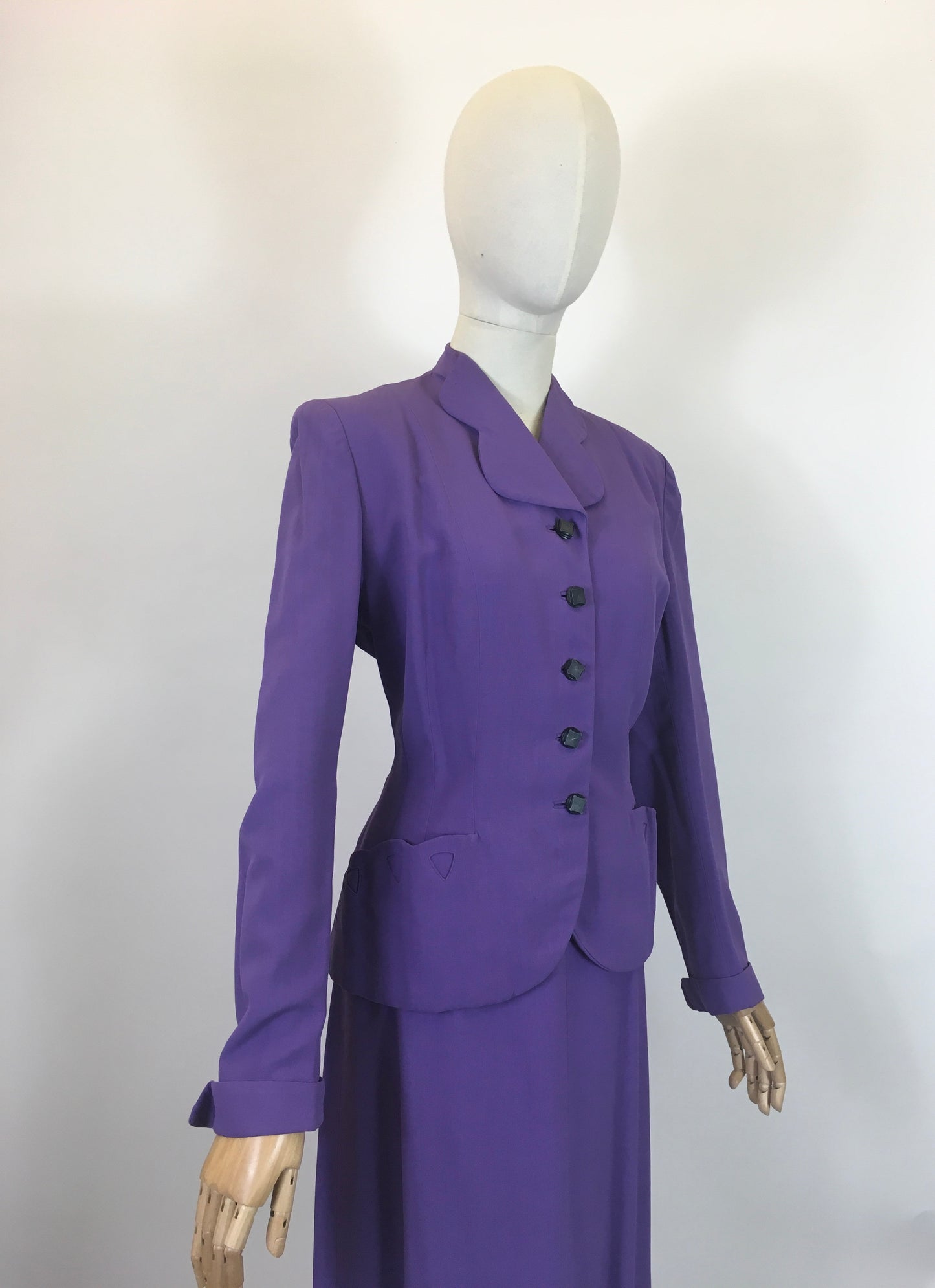 Original Divine 1940’s 2pc suit - Cadbury Purple