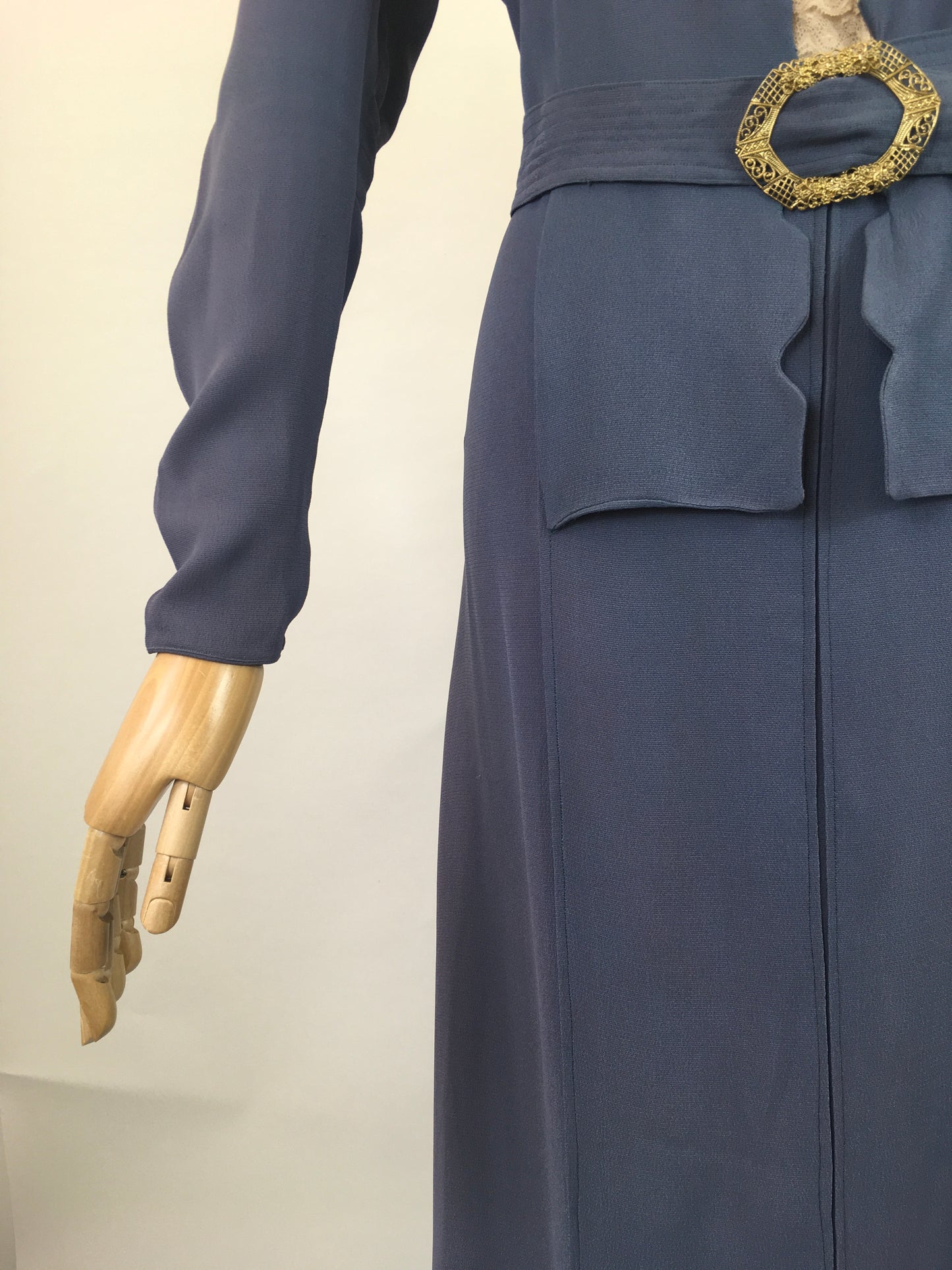 Original 1930’s Amazing Dress - in Slate Blue