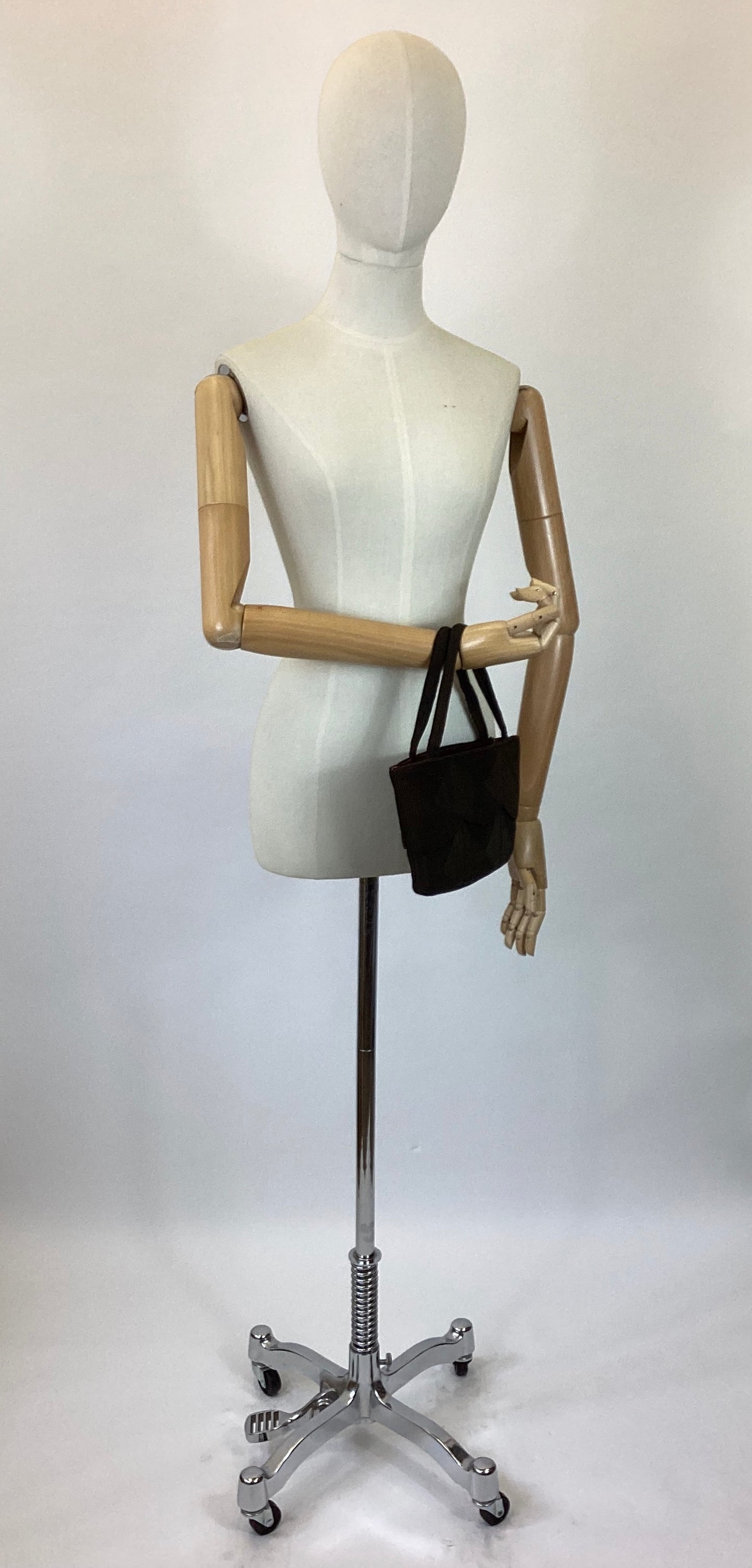 Original 1940’s Corde Handbag - Dark Chocolate Brown