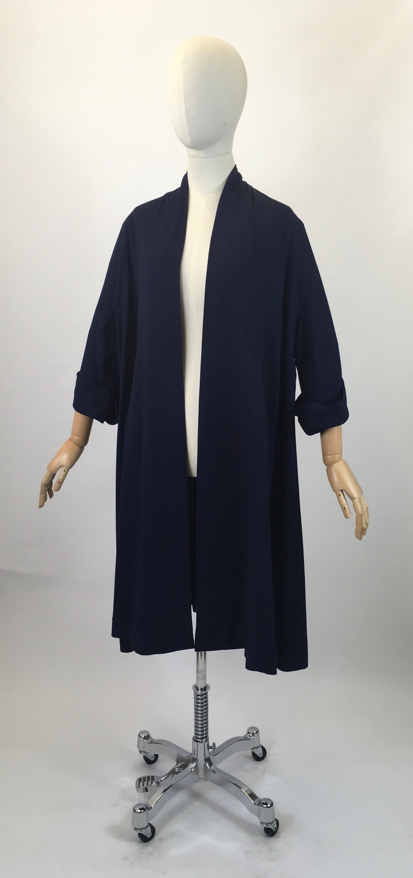 Original Early 1950’s Darling Swing Coat - In A Divine Royal Navy